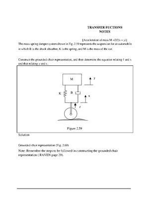 Transfer Fuctions Notes