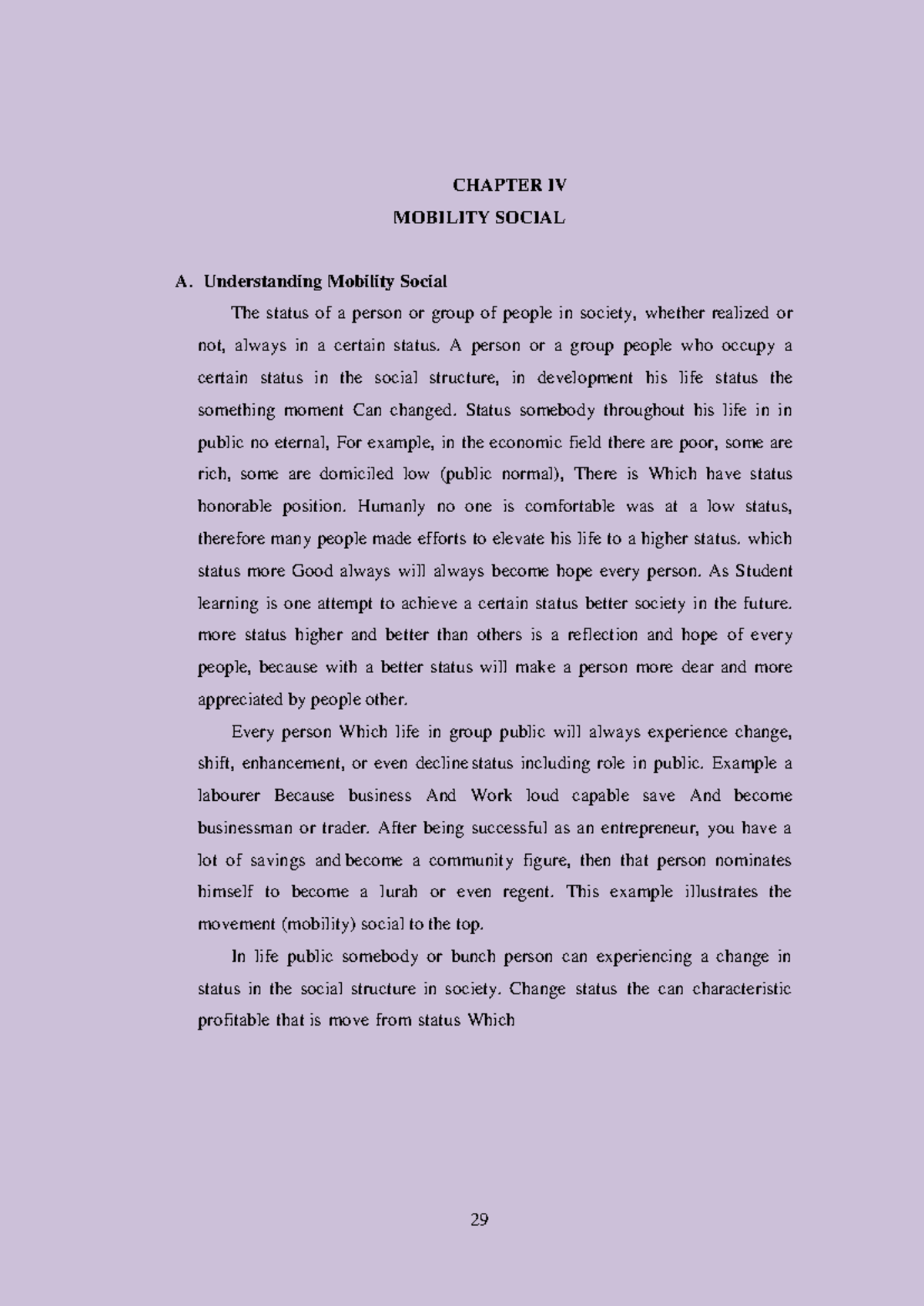 Sociology in everyday life-15 - 29 CHAPTER IV MOBILITY SOCIAL A ...