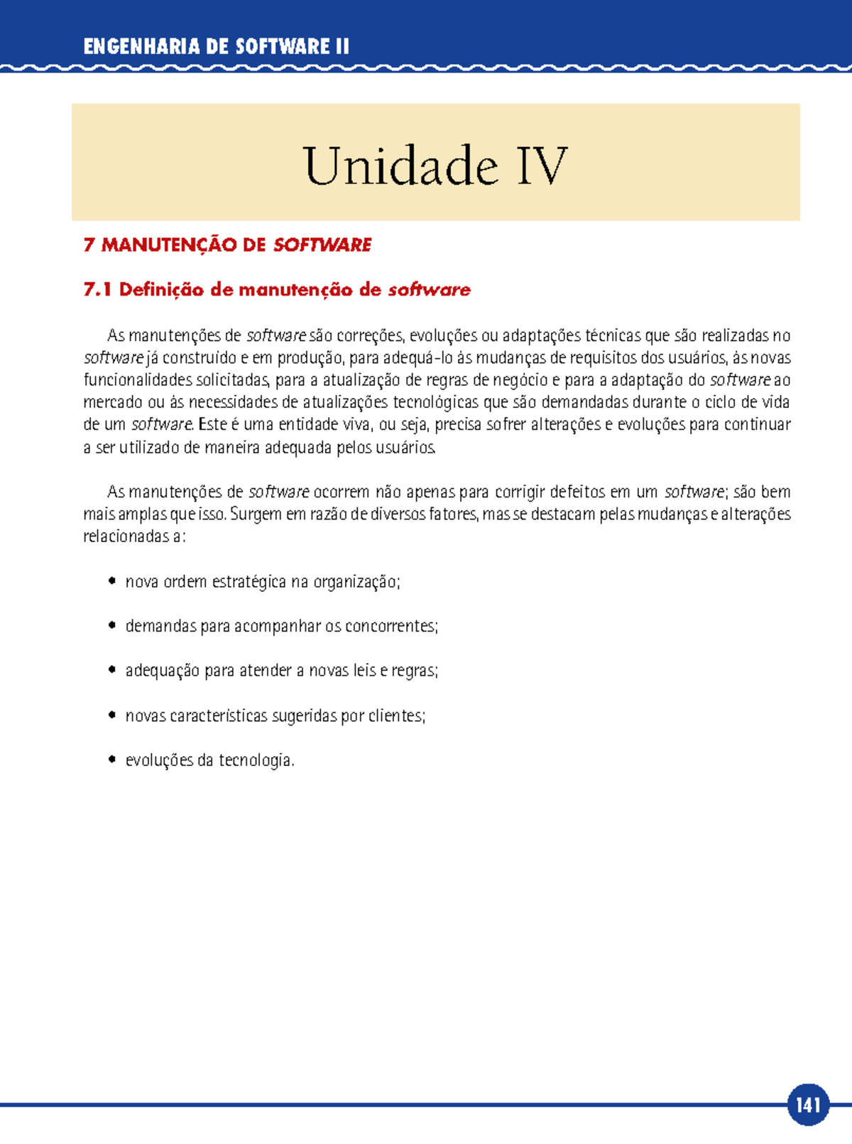 Engenharia de Software II - Livro-Texto – Unidade IV - ENGENHARIA DE ...