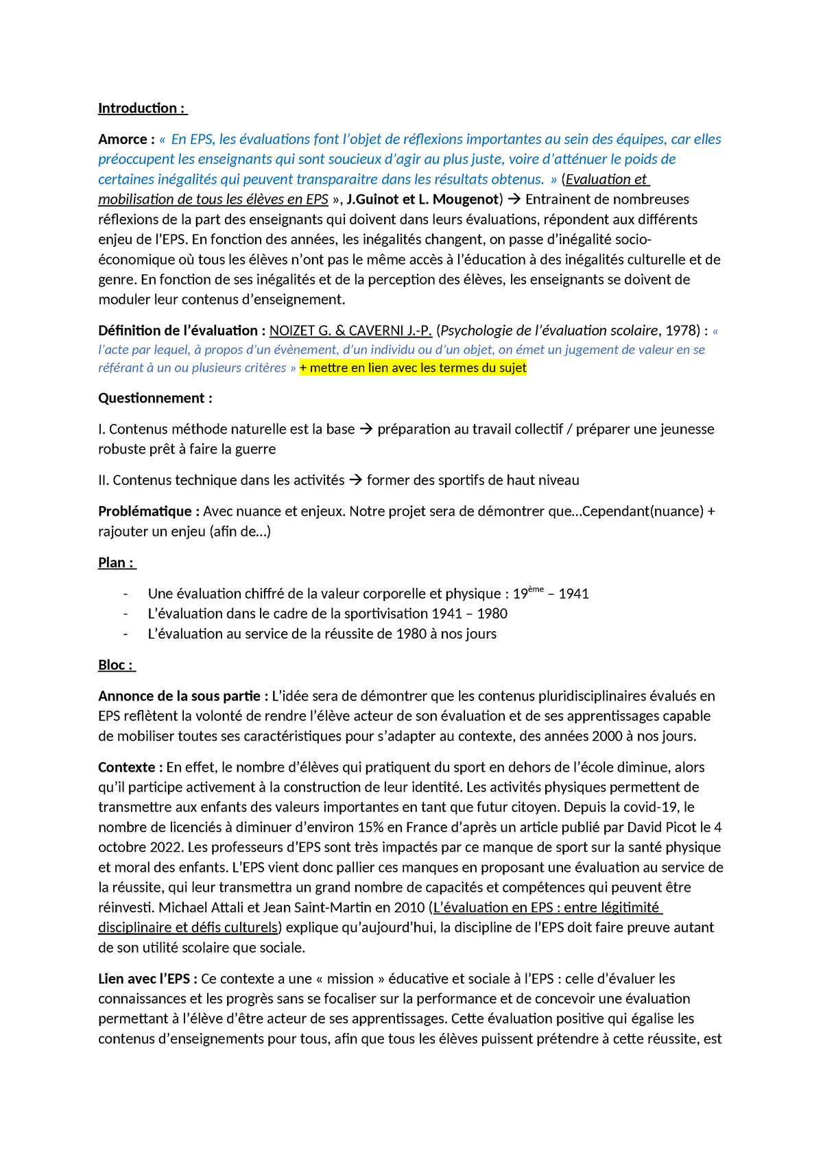 introduction dissertation amorce