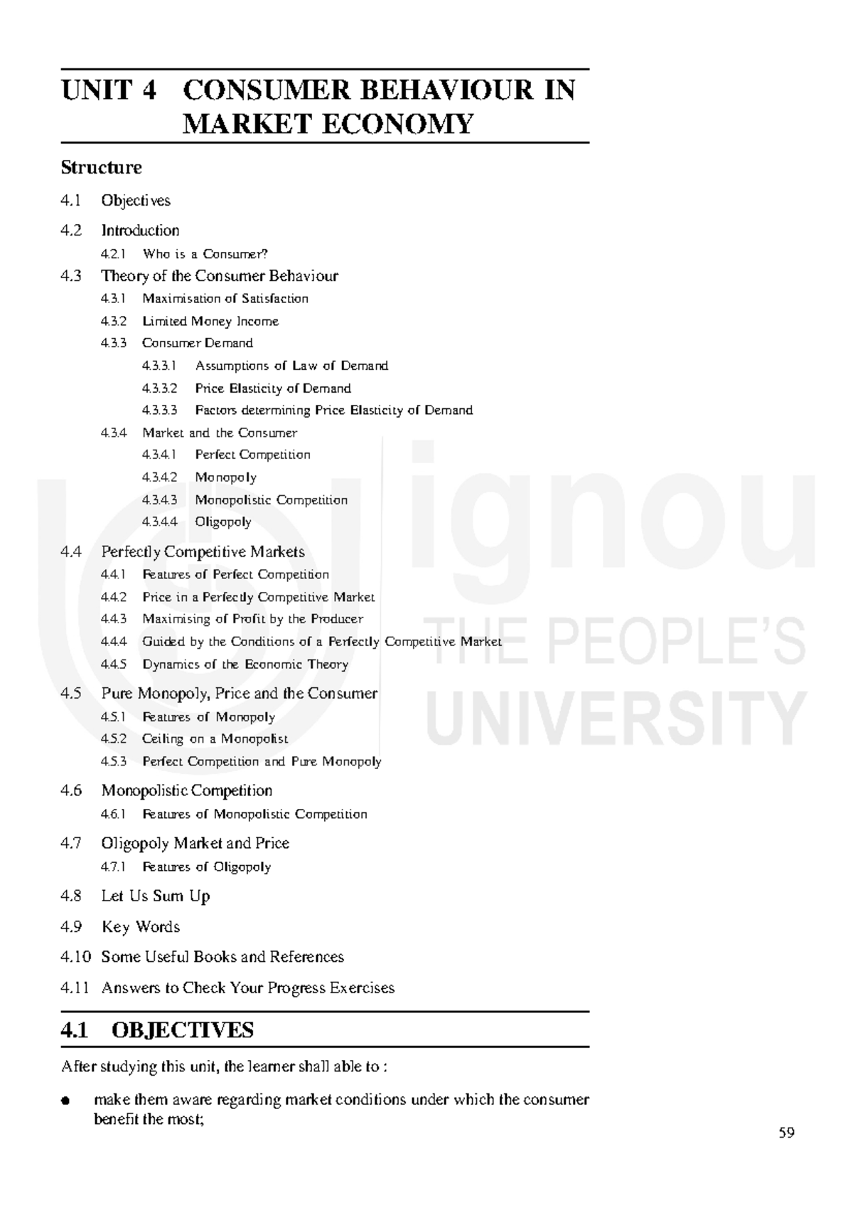 Unit-4 - notes - UNIT 4 CONSUMER BEHAVIOUR IN MARKET ECONOMY Structure ...