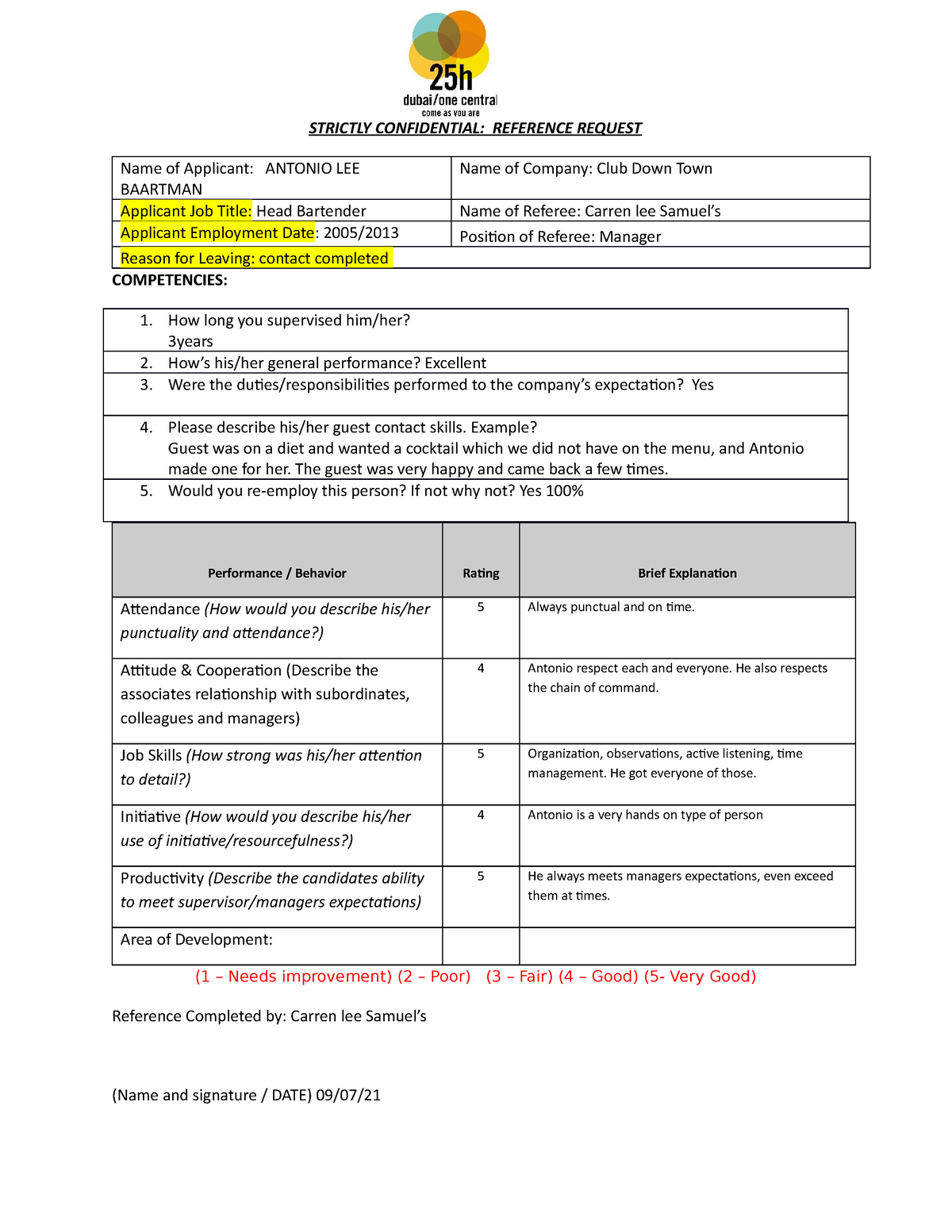 Reference%20Form Associate%20%20Level - STRICTLY CONFIDENTIAL ...