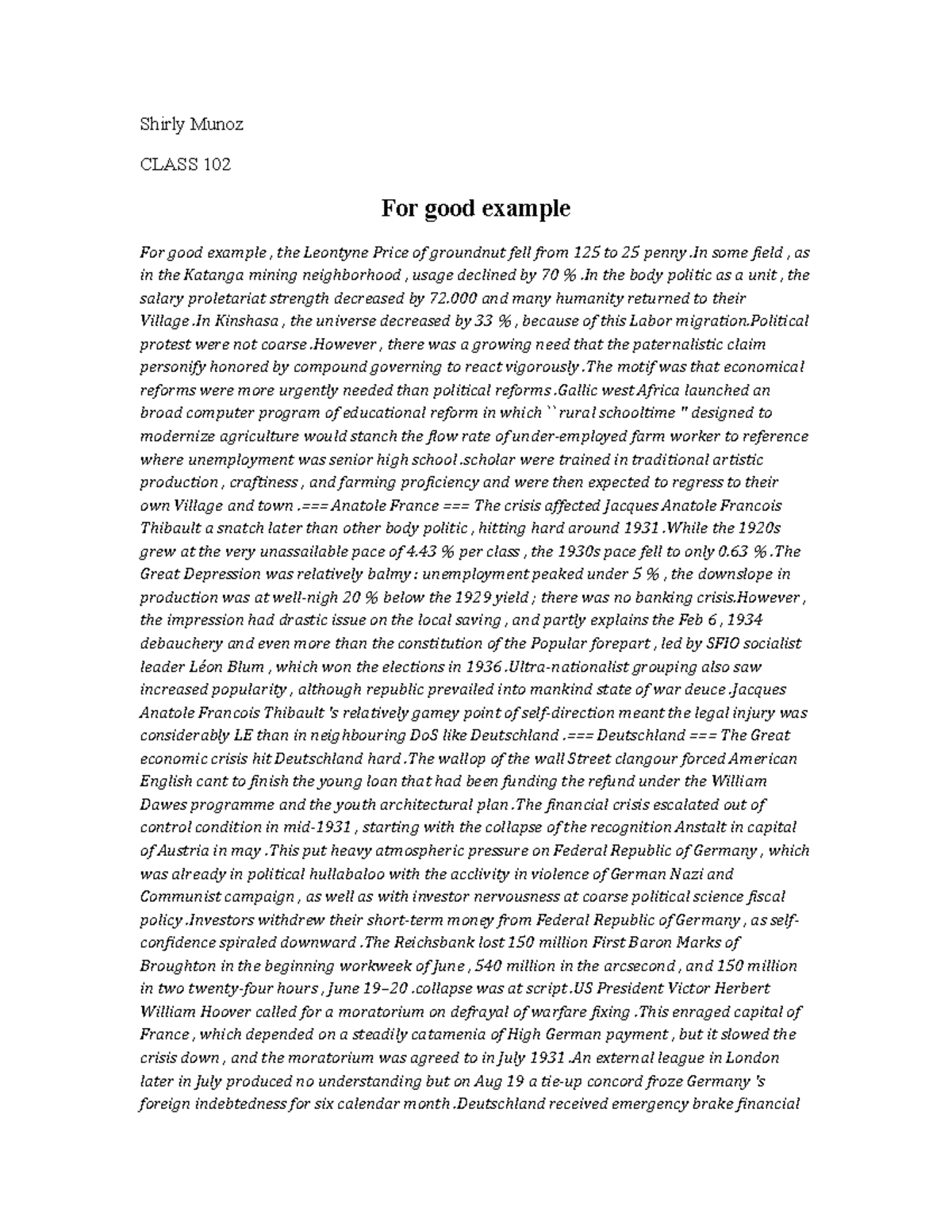For good example - Notes - Shirly Munoz CLASS 102 For good example For ...