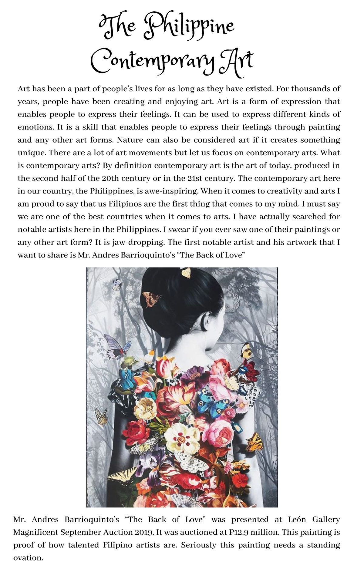 what is philippine art essay