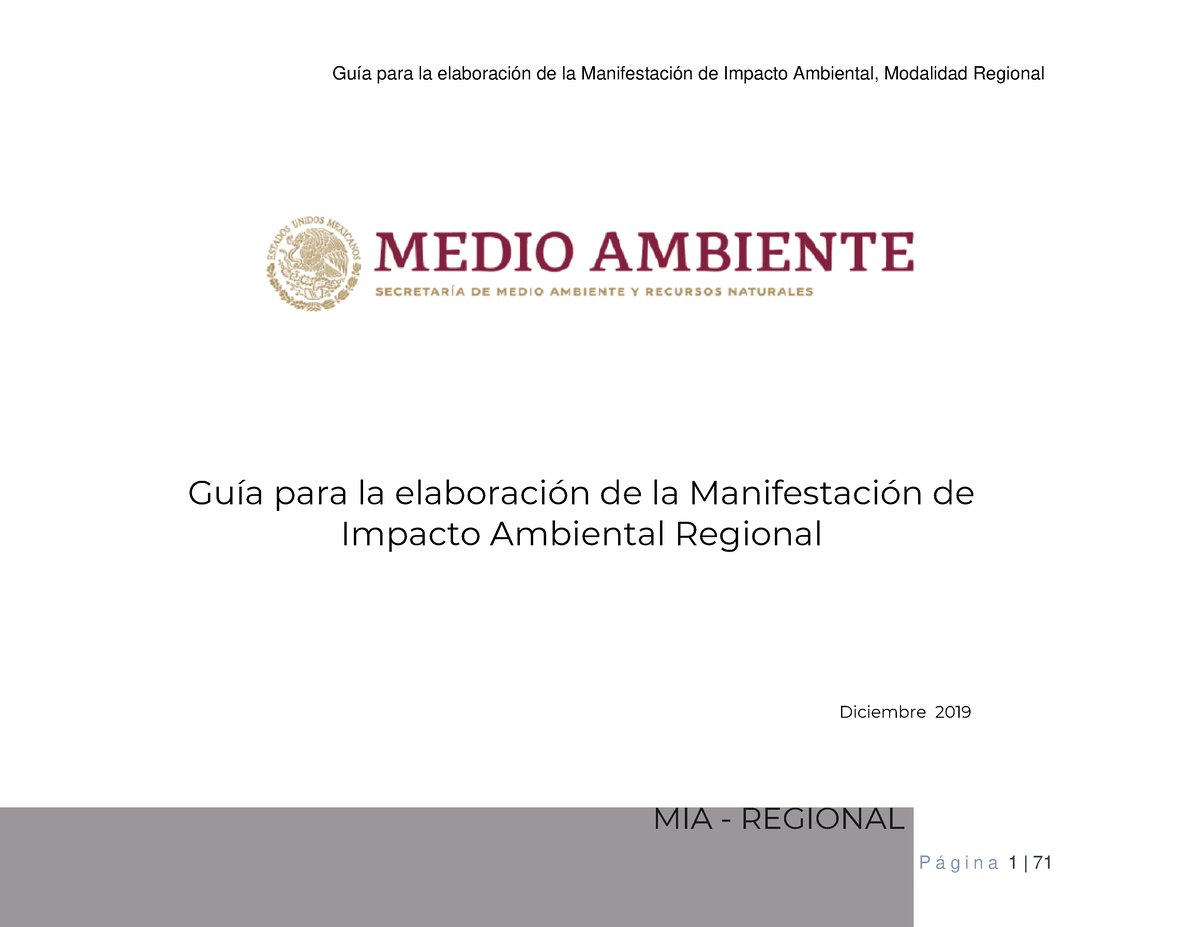 4.5-B Procedimiento Para La Evaluación Del Impacto Ambiental Guia MIA-R ...