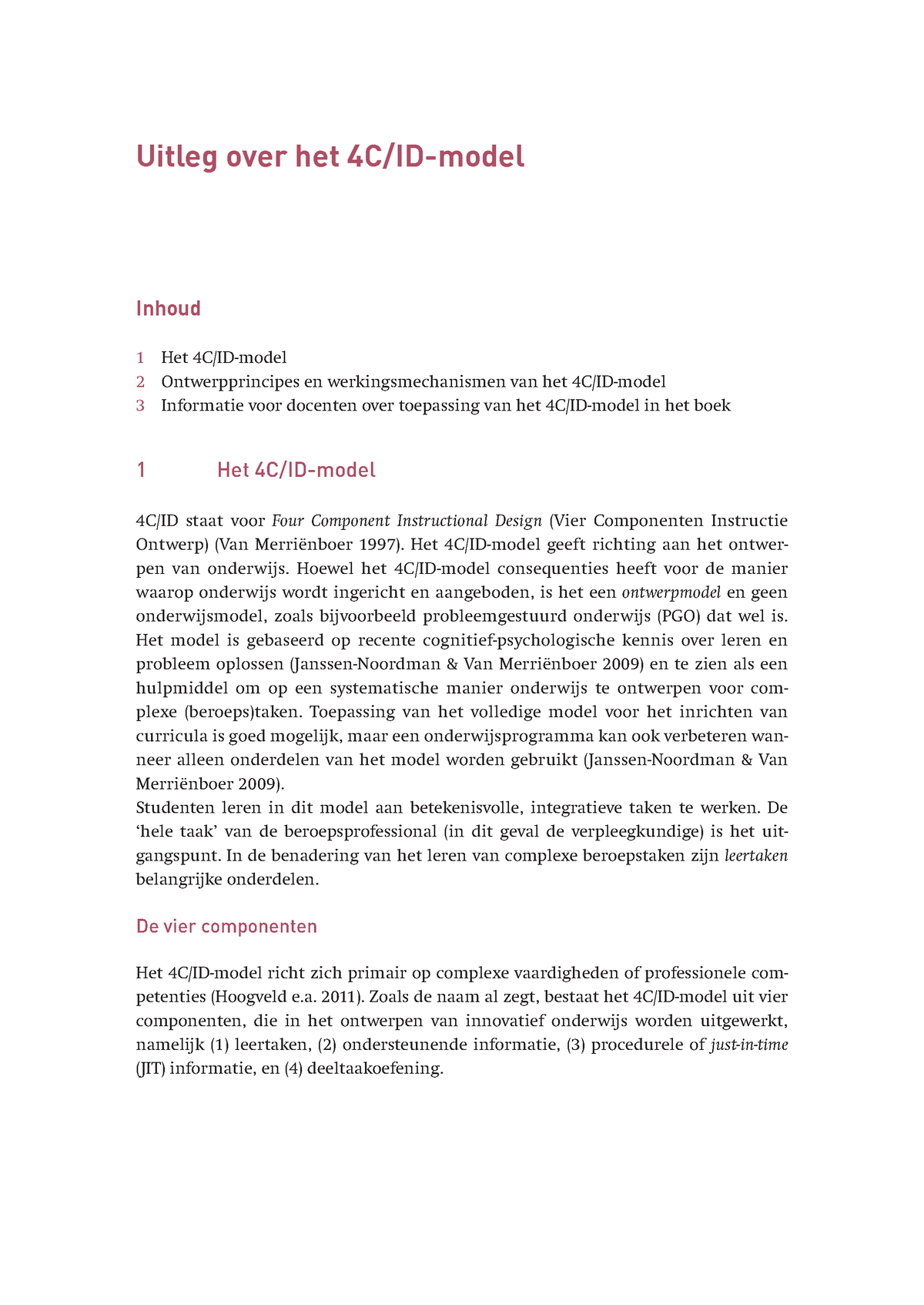 Uitleg Over Het 4cid Model Uitleg Over Het 4c Id Model Inhoud 1 Het