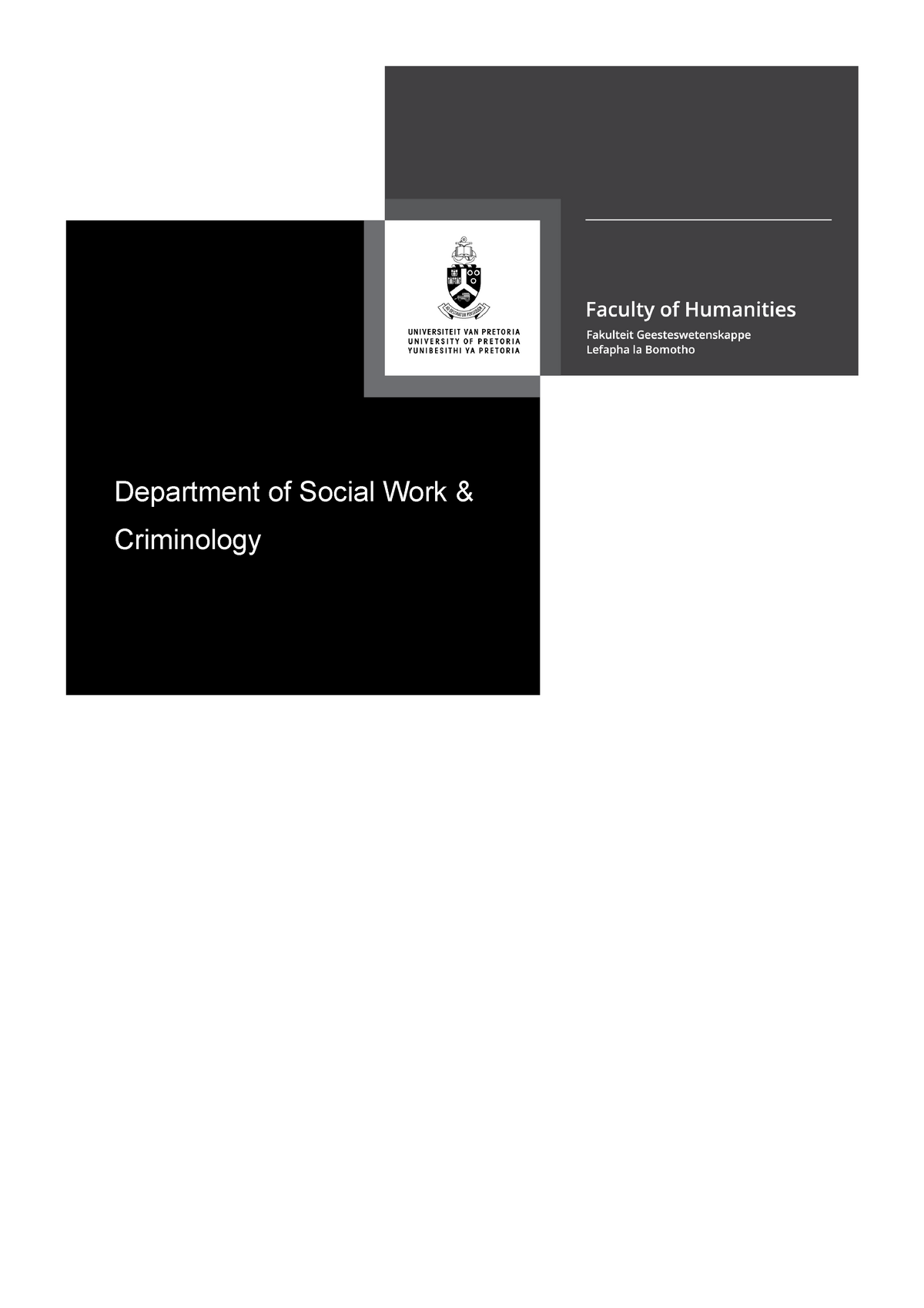 KRM 310 Study Guide 2021 - Department Of Social Work & Criminology I ...