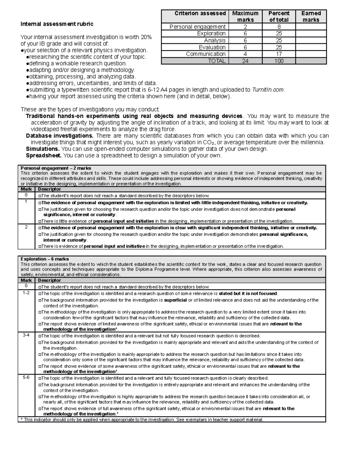 internal-assessment-criteria-checklist-2-internal-assessment-rubric