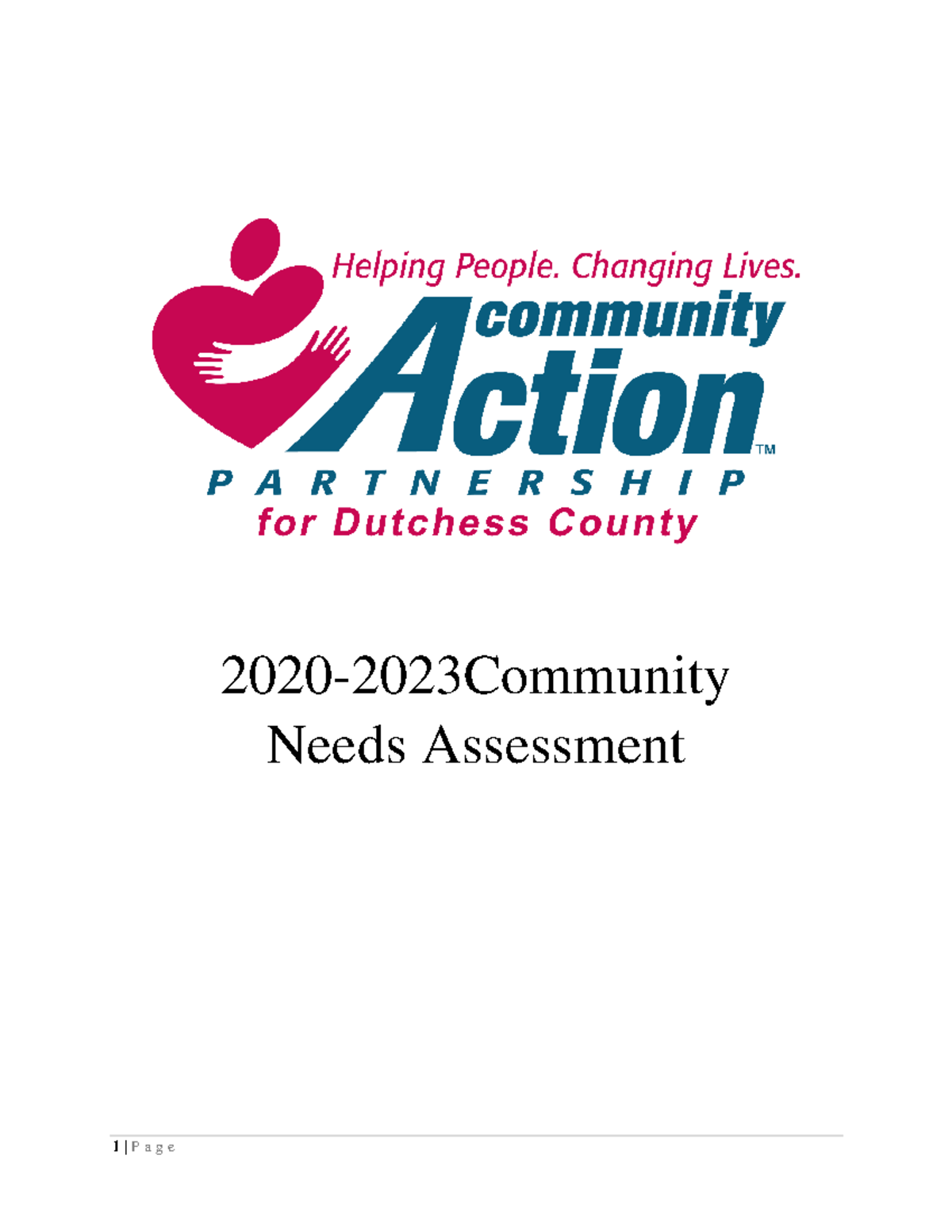 Dutchess County CNA Final (002) 2020 2023 Community Needs