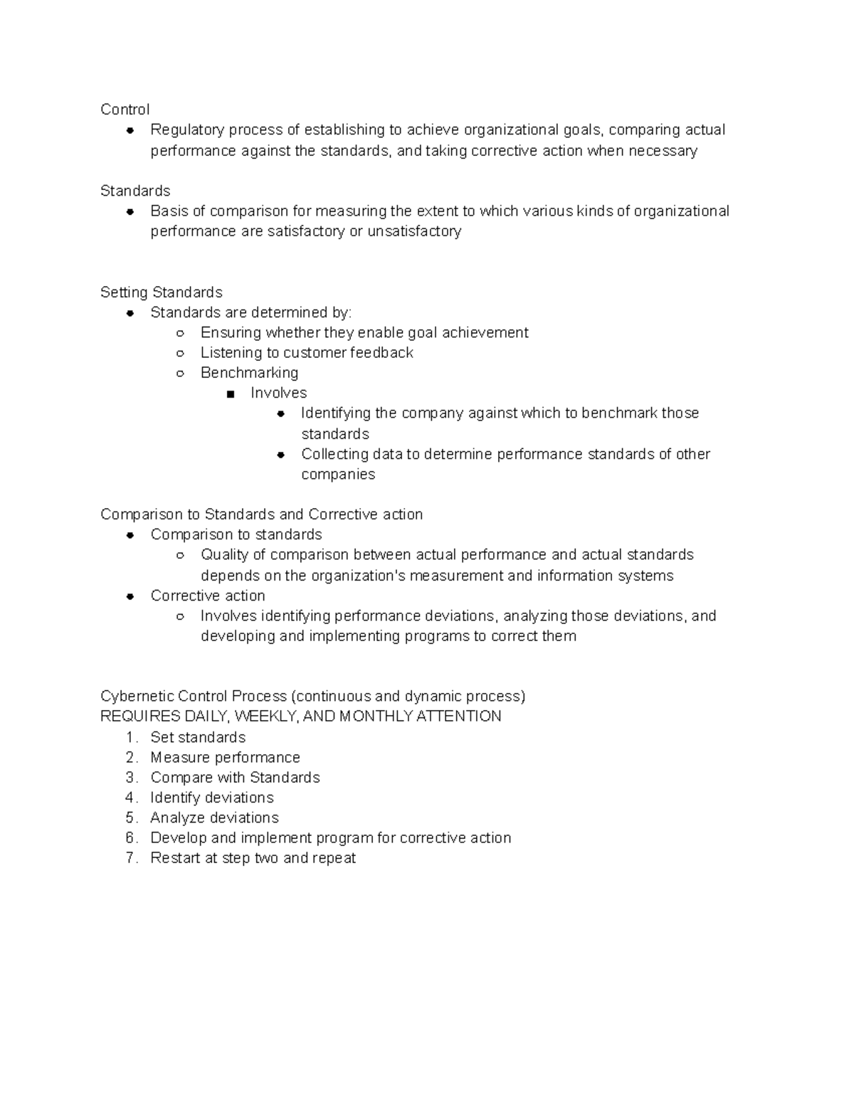 Chapter 16- Control Methods - Control Regulatory process of ...