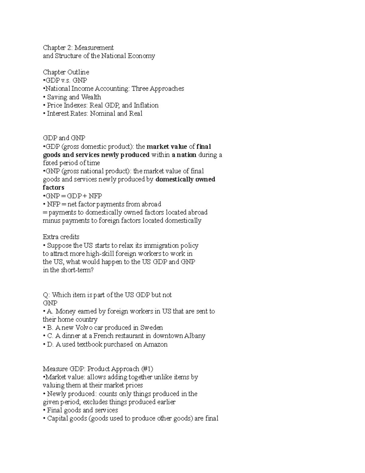 Chapter 2 Notes to Upload Part 1 - Chapter 2: Measurement and Structure ...