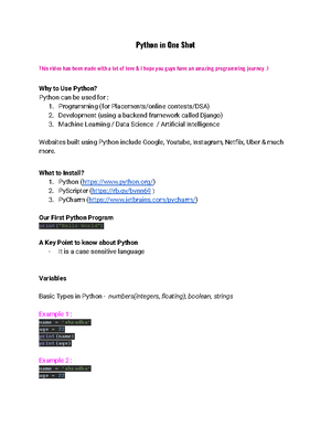 Python basics - Basic Python by examples 1. Python installation On ...