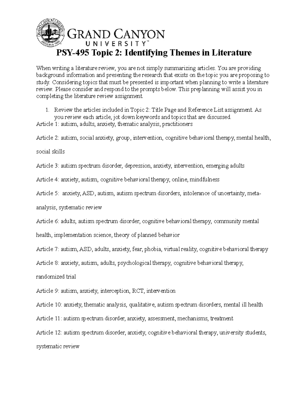 psy-495-topic-2-identifying-themes-in-literature-ebeeman-psy-495