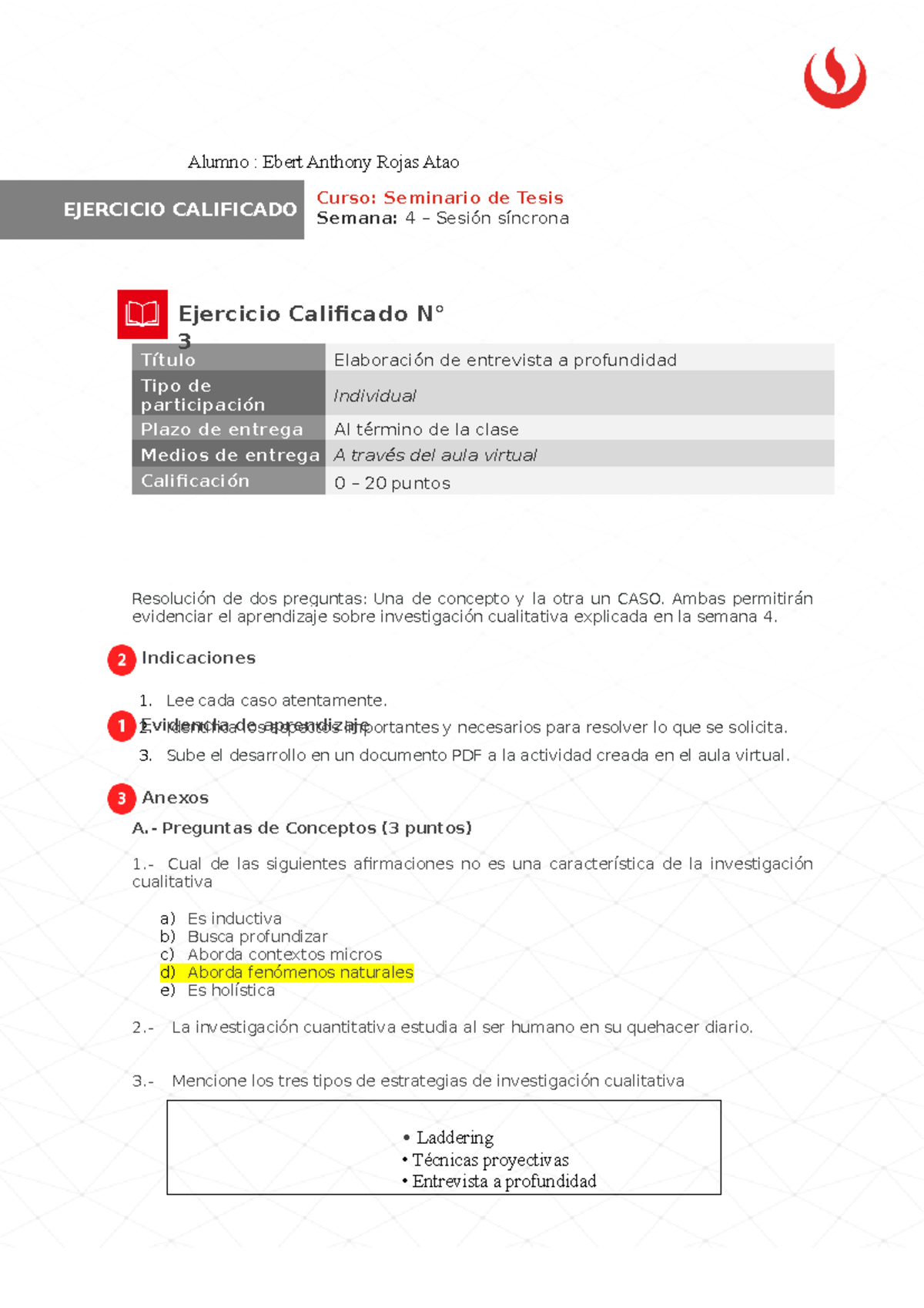 Ficha Actividad EJC3 Sem4 - Alumno : Ebert Anthony Rojas Atao Título ...