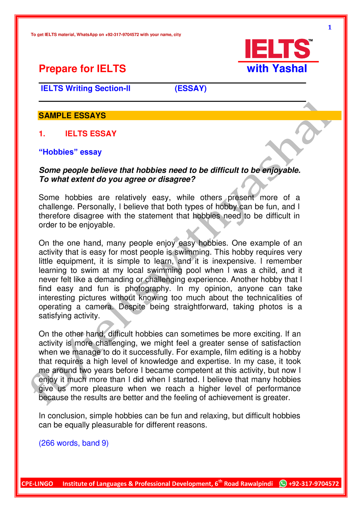 ielts band 9 essays pdf