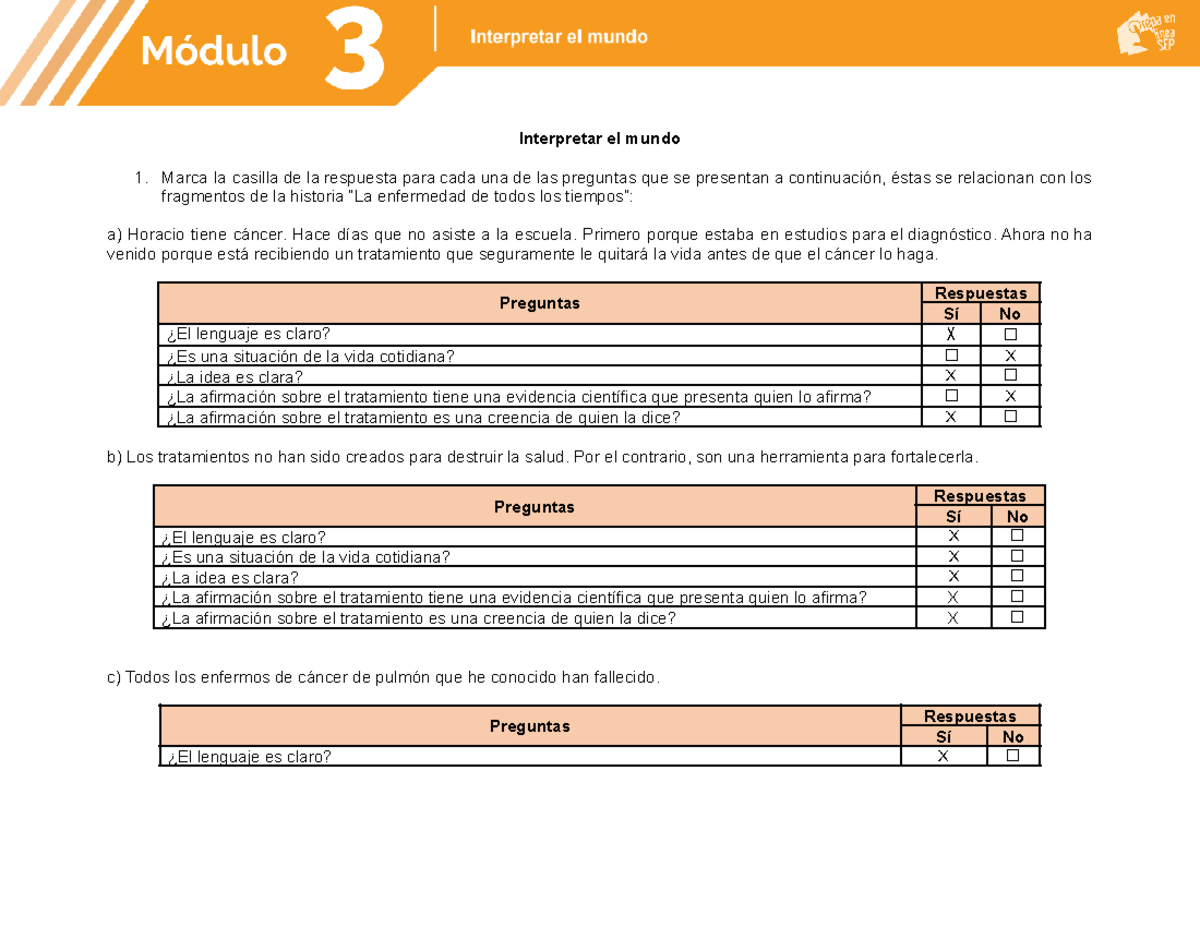 M03S1AI2 - Ensayo - Interpretar El Mundo 1. Marca La Casilla De La ...