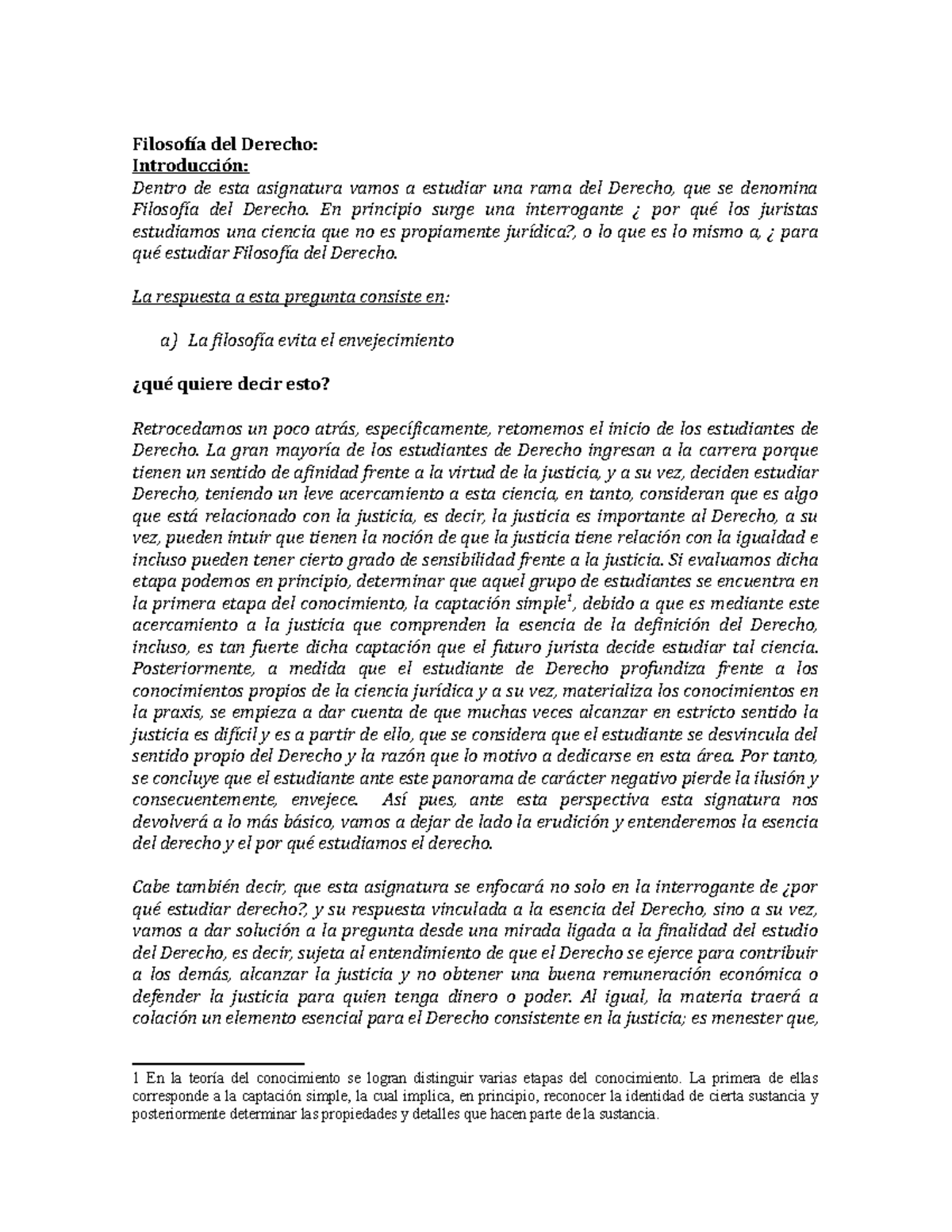 Filosofia De Derecho Apuntes Filosofía Del Derecho Introducción Dentro De Esta Asignatura 5834