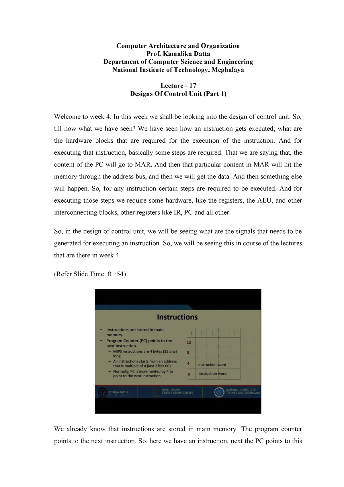 Lec17-1-6 - Computer Organization And Architecture - Computer ...