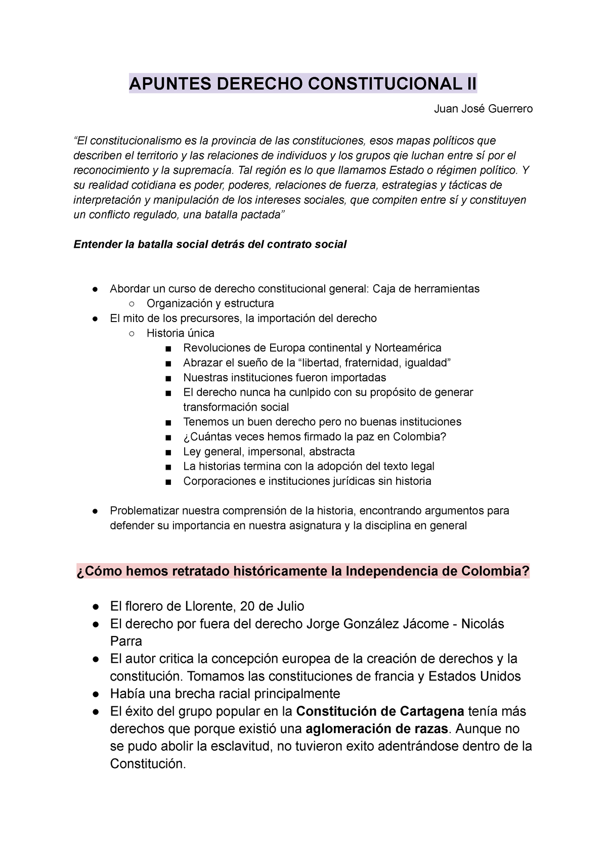 Derecho Constitucional II Semestre II-2 - APUNTES DERECHO ...