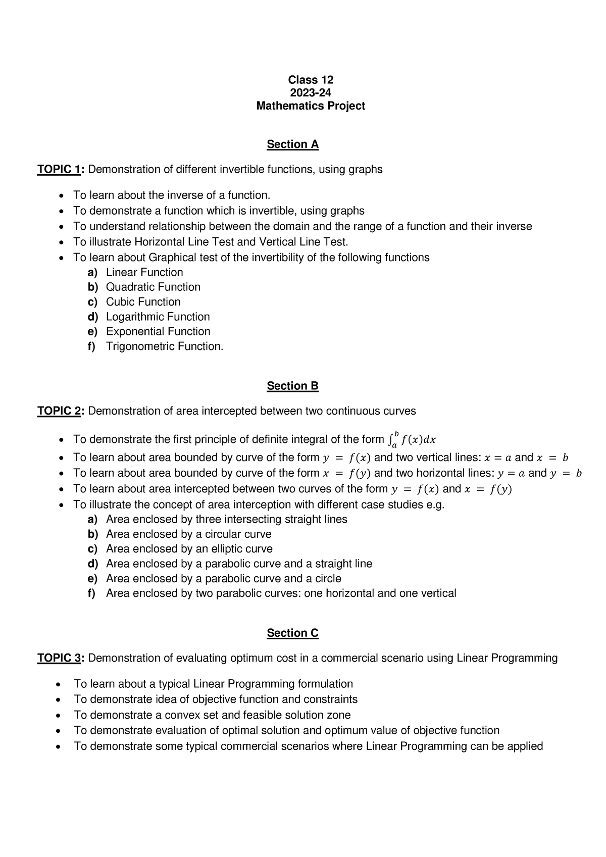 mathematics assignment grade 12 april 2023