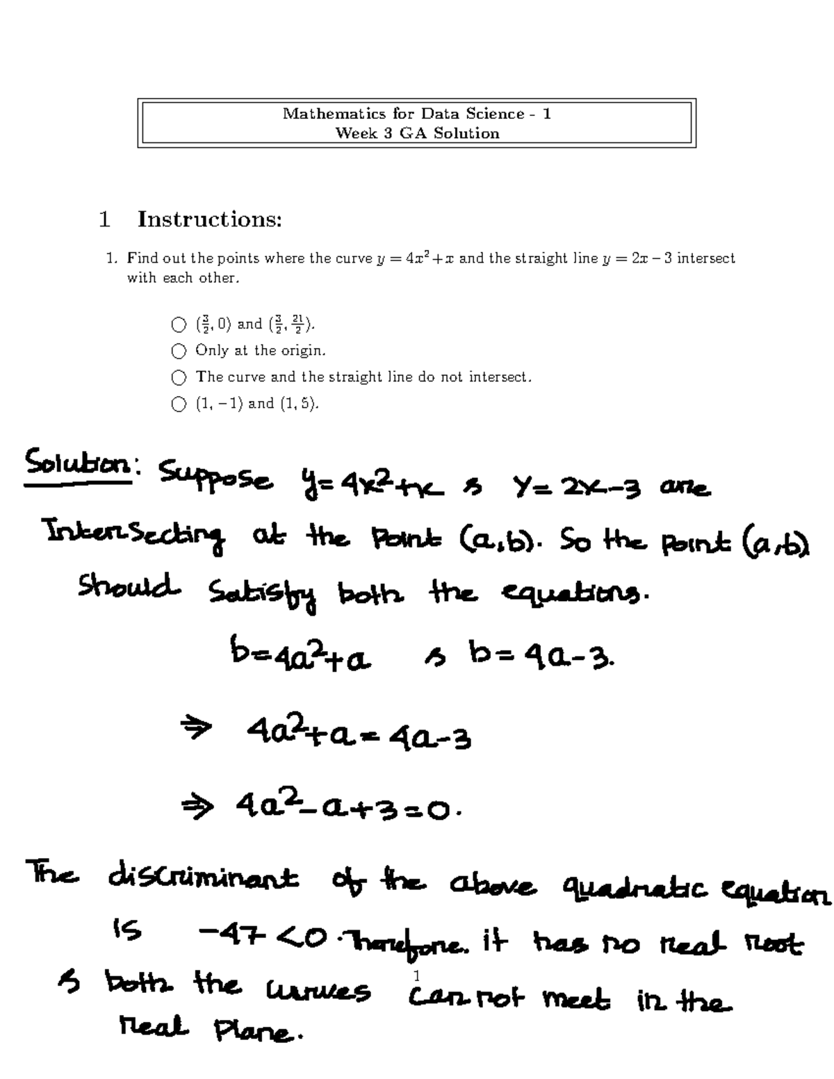 assignment mathematics term 3