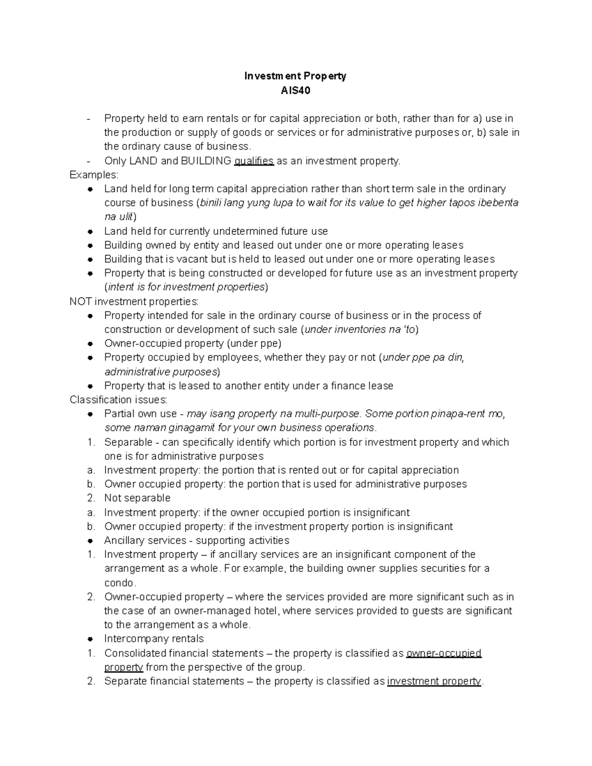 Investment Property JSHDUHDUHUHDUJMNDJNUUBDJB Investment Property