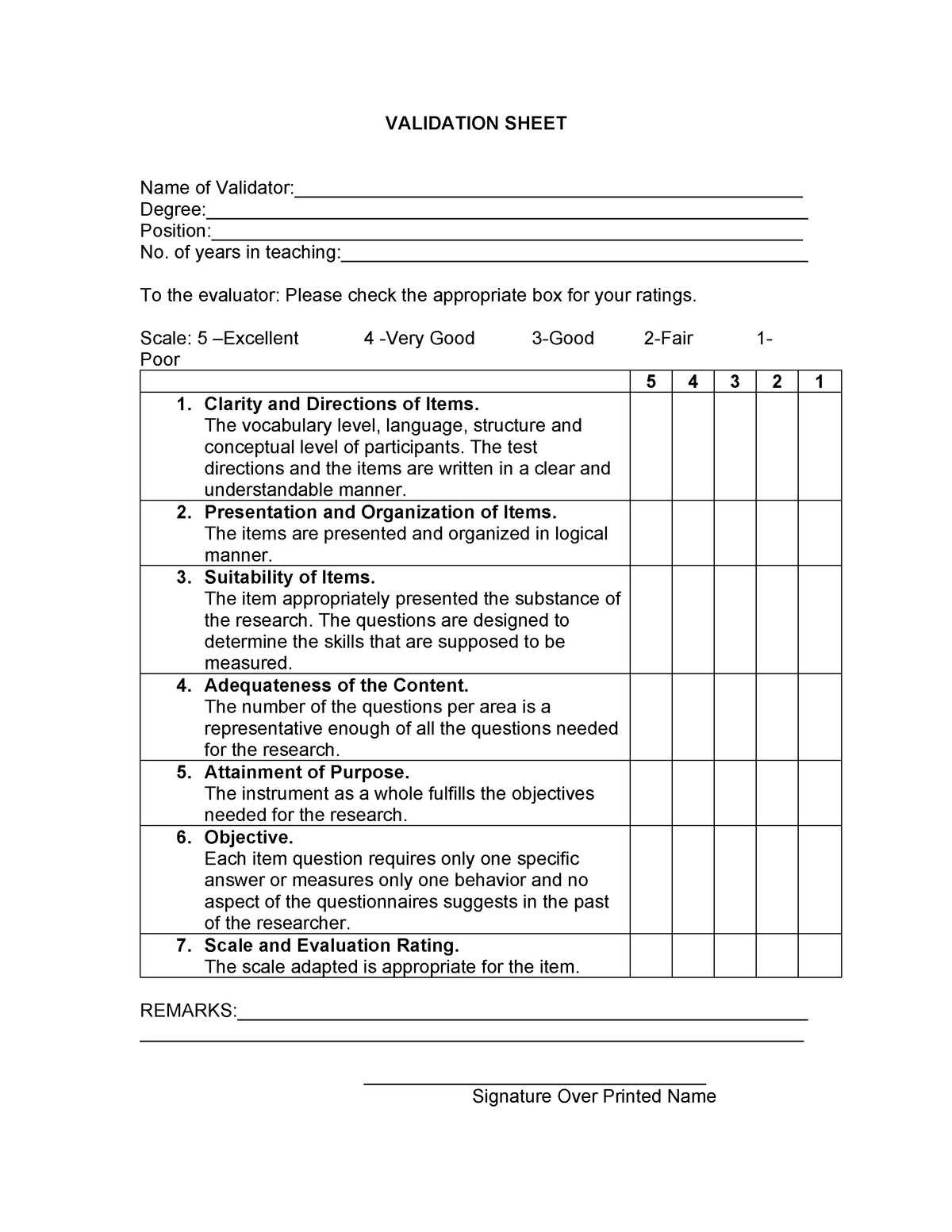 Validation Sheet For Research Use VALIDATION SHEET Name Of Studocu   Thumb 1200 1553 