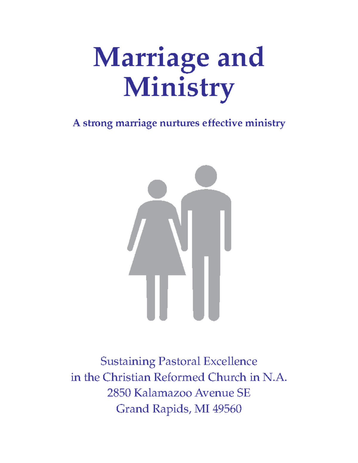 Marriage and Ministry - Important Study Materials - Sustaining Pastoral ...