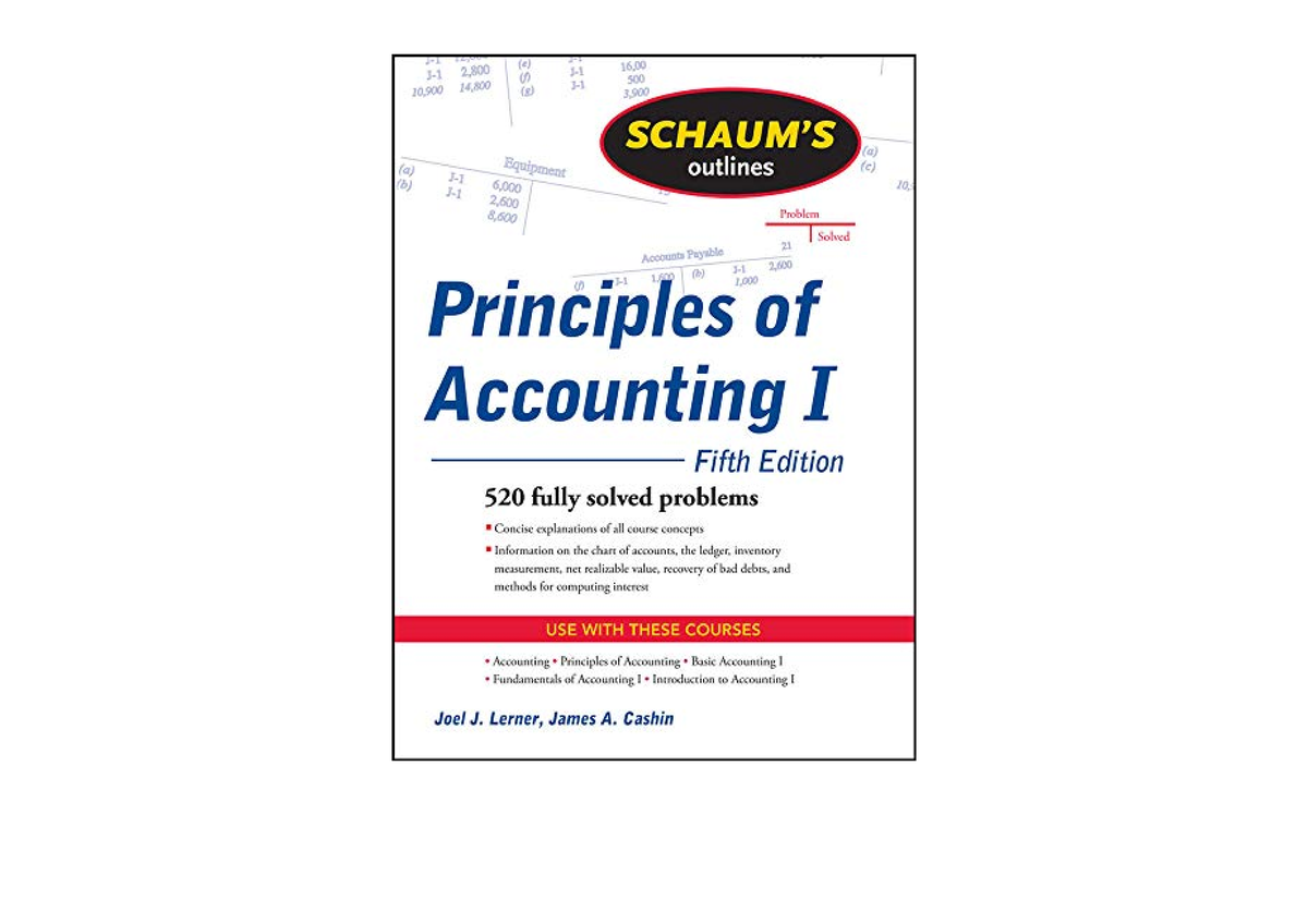 Download PDF Schaum S Outline Of Principles Of Accounting I Schaum S ...