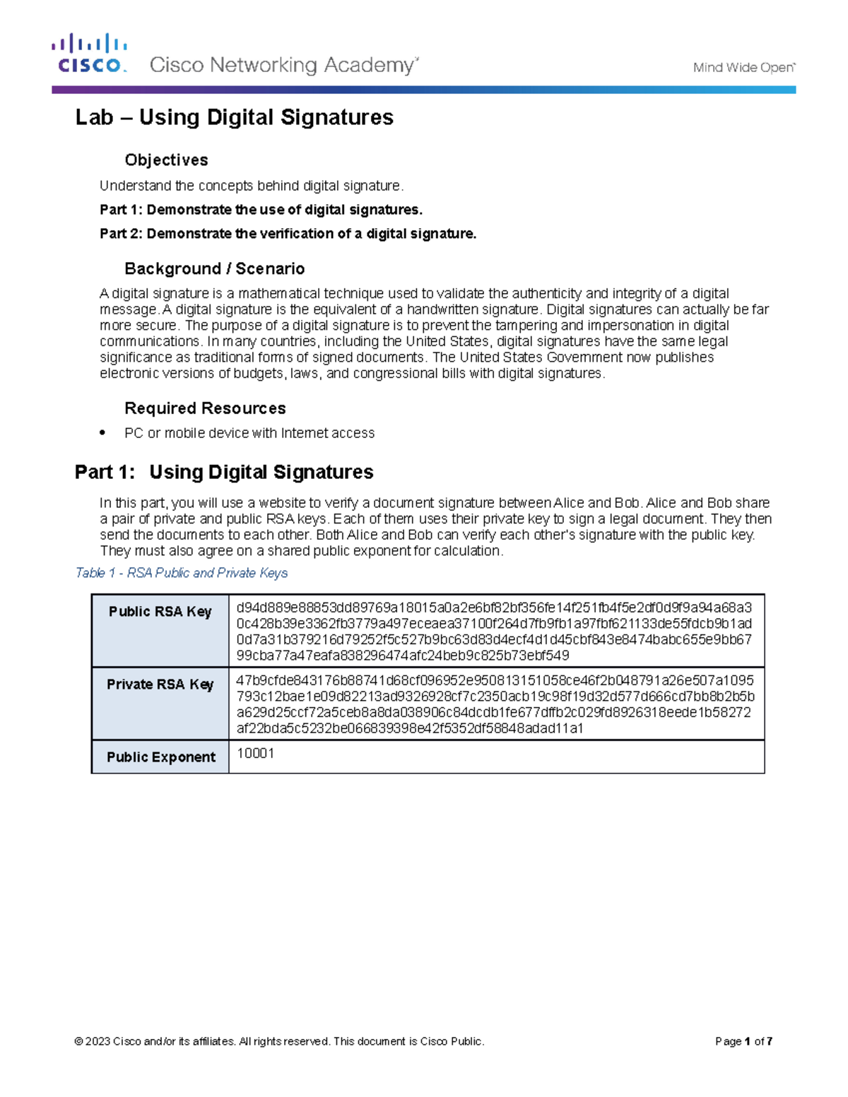 Lab Assignment 9 Using Digital Signatures Updated Objectives