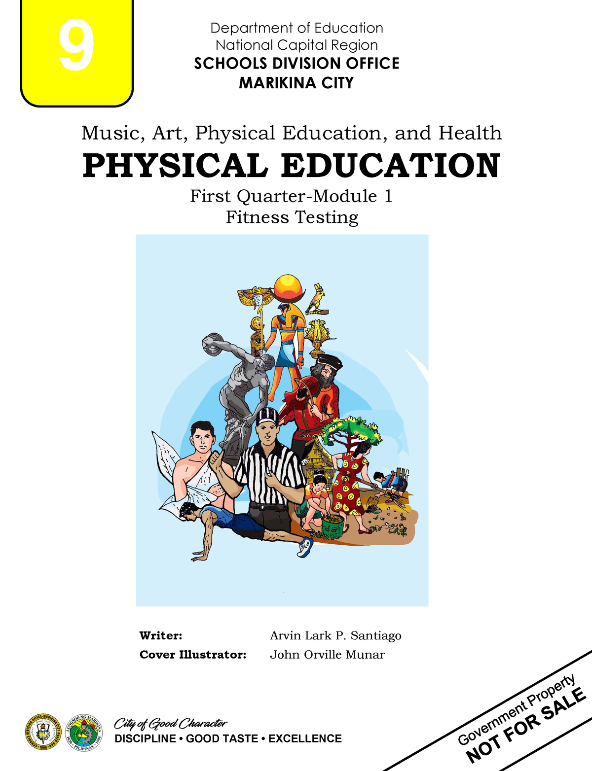 PE Grade 9 QTR1 Module 1 - PHYSICAL EDUCATION - Writer: Arvin Lark P ...