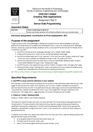Assignment+2 - Using HTML CSS and PHP/ MySQL to create a website ...