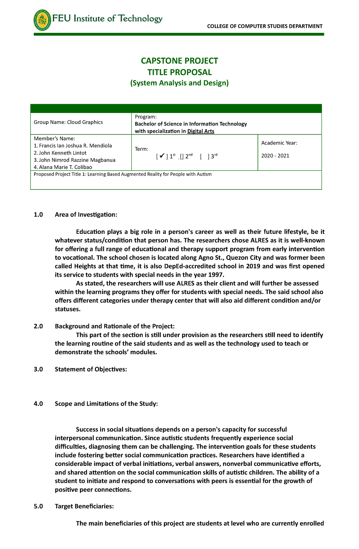 Cloud Graphics 1st Title Proposal CAPSTONE PROJECT TITLE PROPOSAL   Thumb 1200 1835 