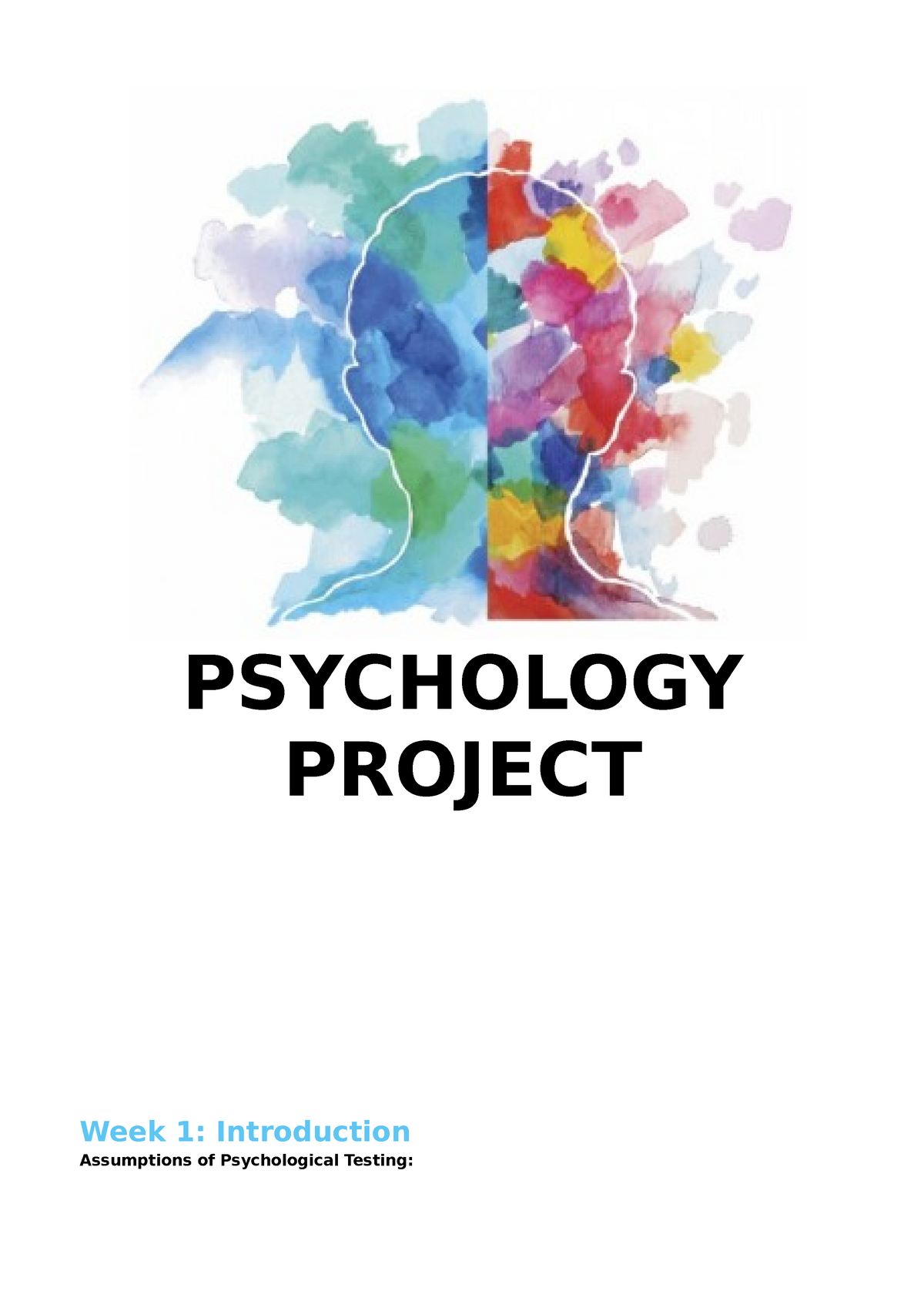 research project ideas for psychology