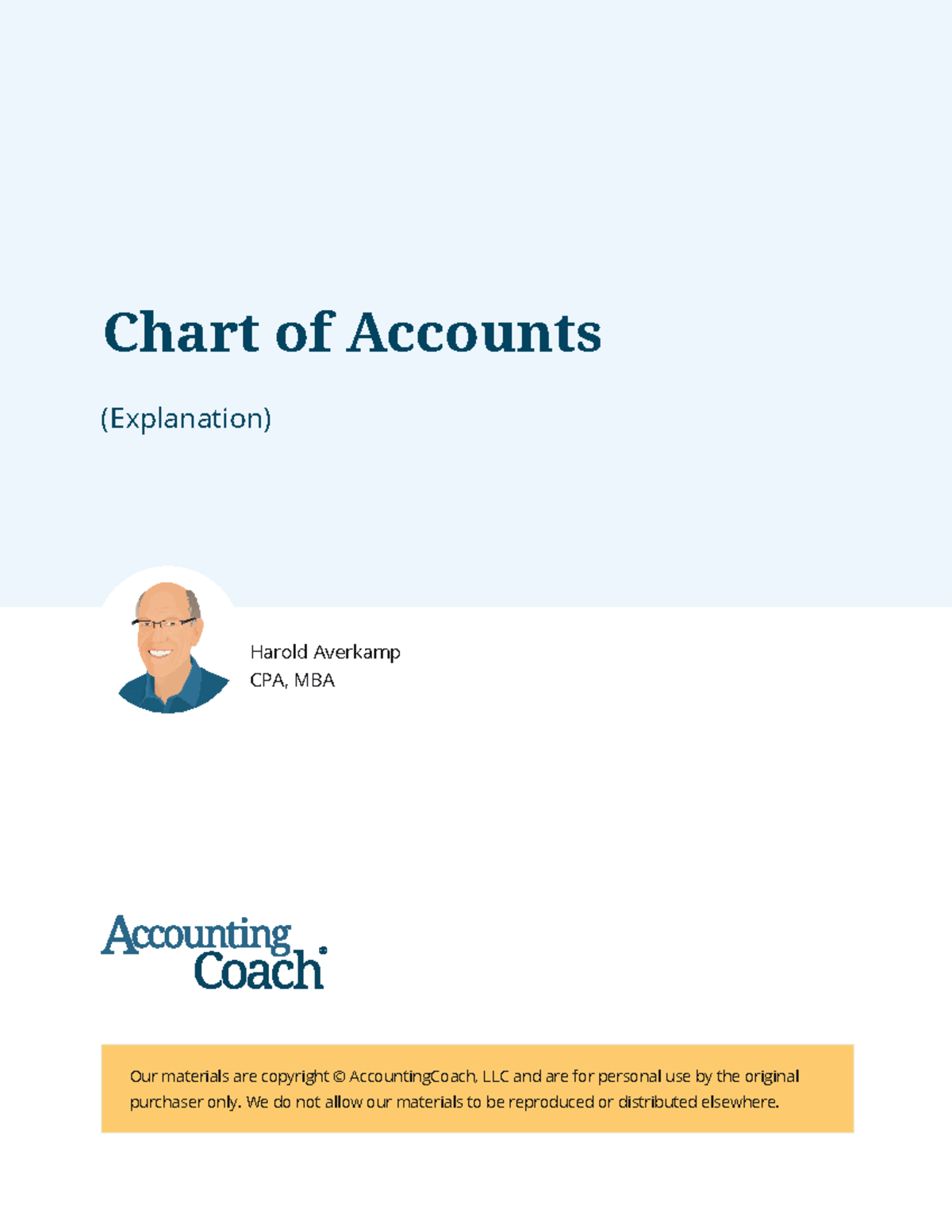 Chart Of Account Explanation 