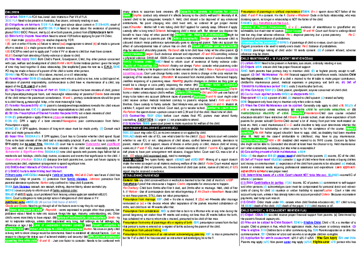 Adjusted-FML-Template - CHILDREN (1) Jurisd. S69H FLA-FCA has Jurisd ...