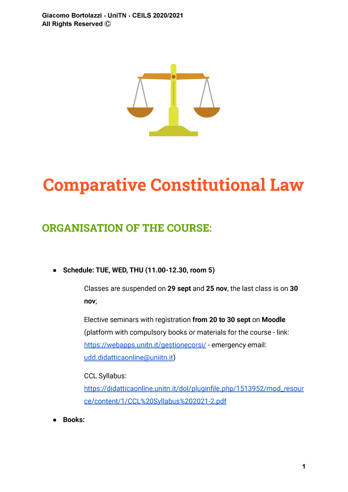 Comparative Constitutional Law Notes - Marco Dani Midterm Exam ...