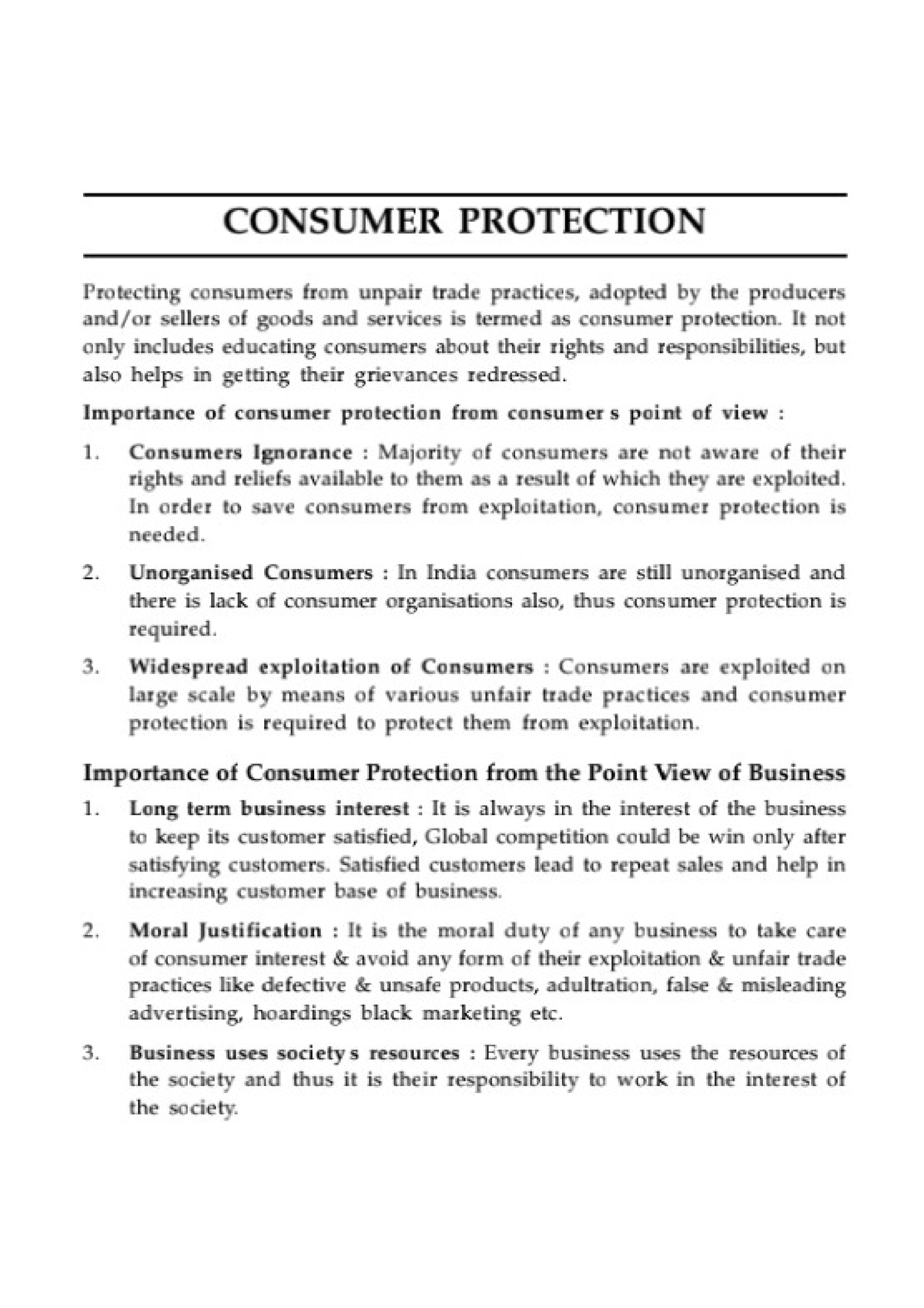 why is consumer protection important essay