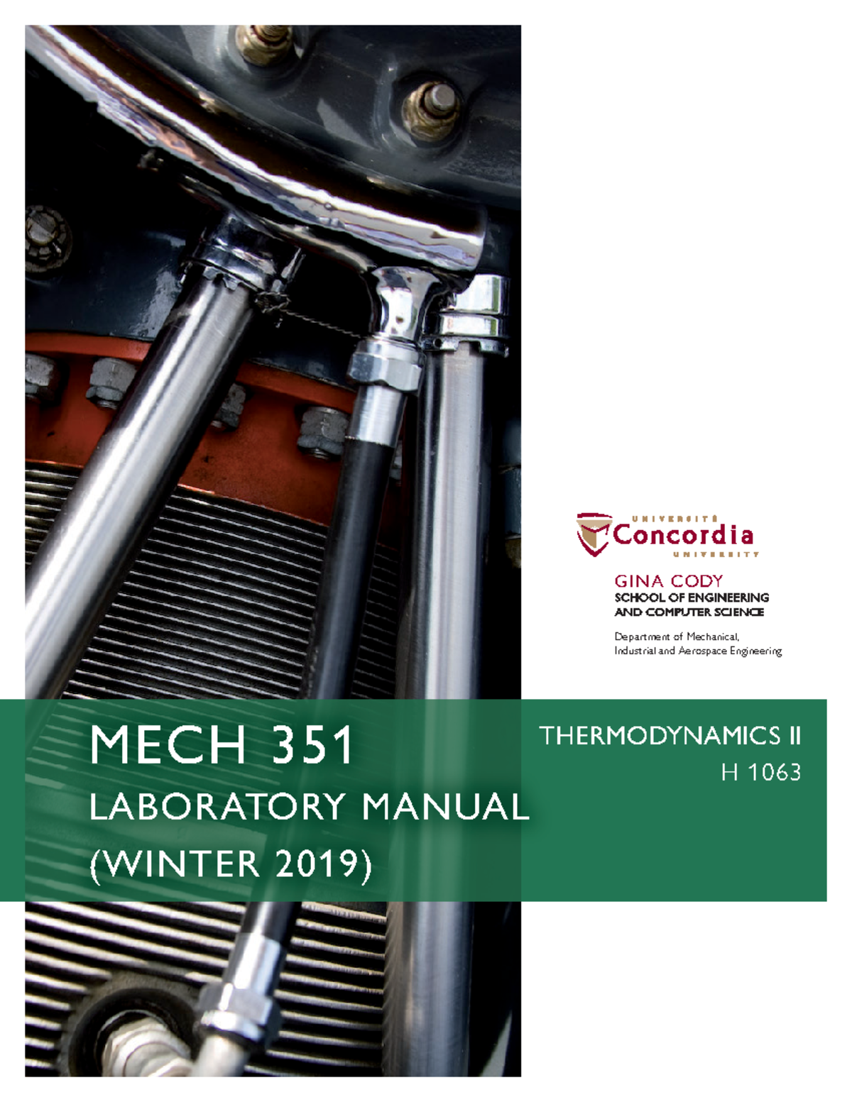 MECH 351 Laboratory Manual (Winter 2019 - Distribution Copy ...