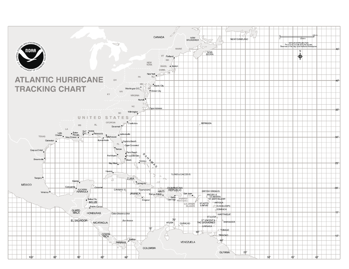 Hurricane+Tracking+Chart - Environmental Meteorology And Climate Change ...