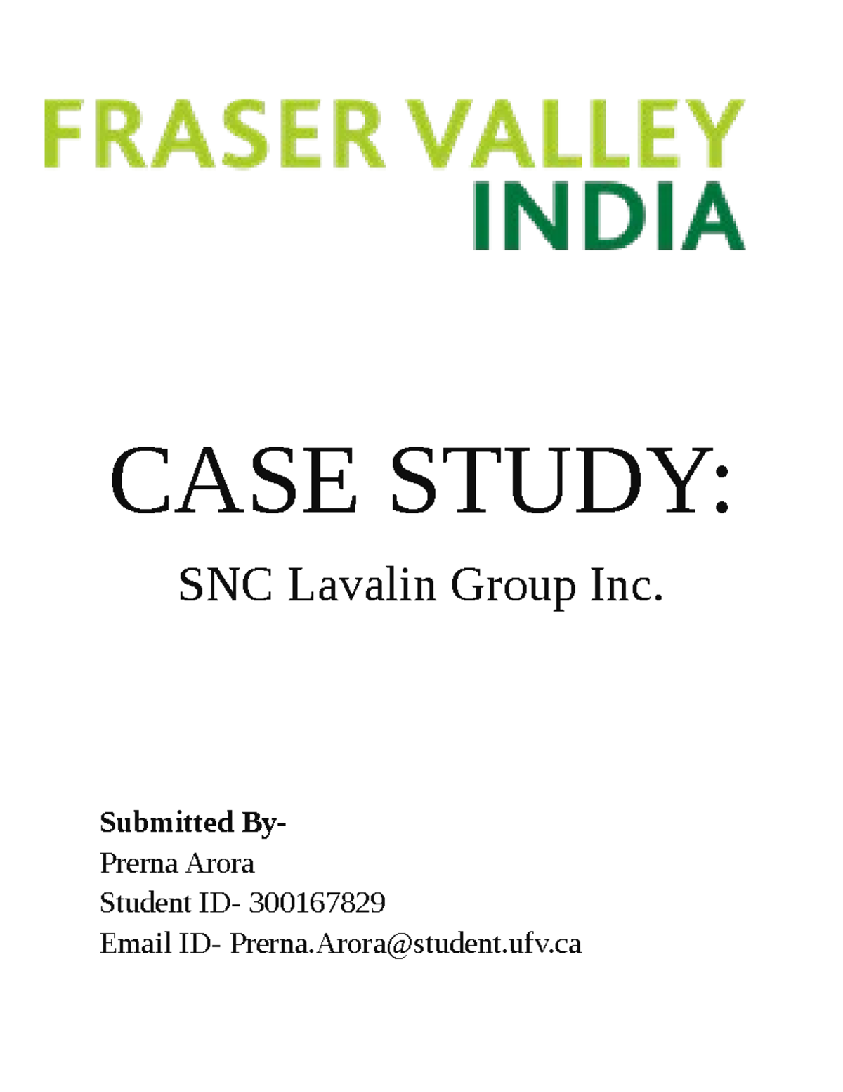 case study snc lavalin group inc