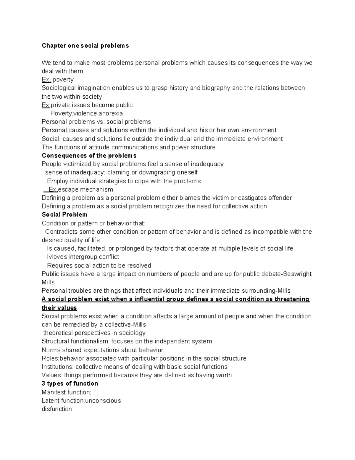 social problem notes - SOC 08221 - Rowan University - Studocu