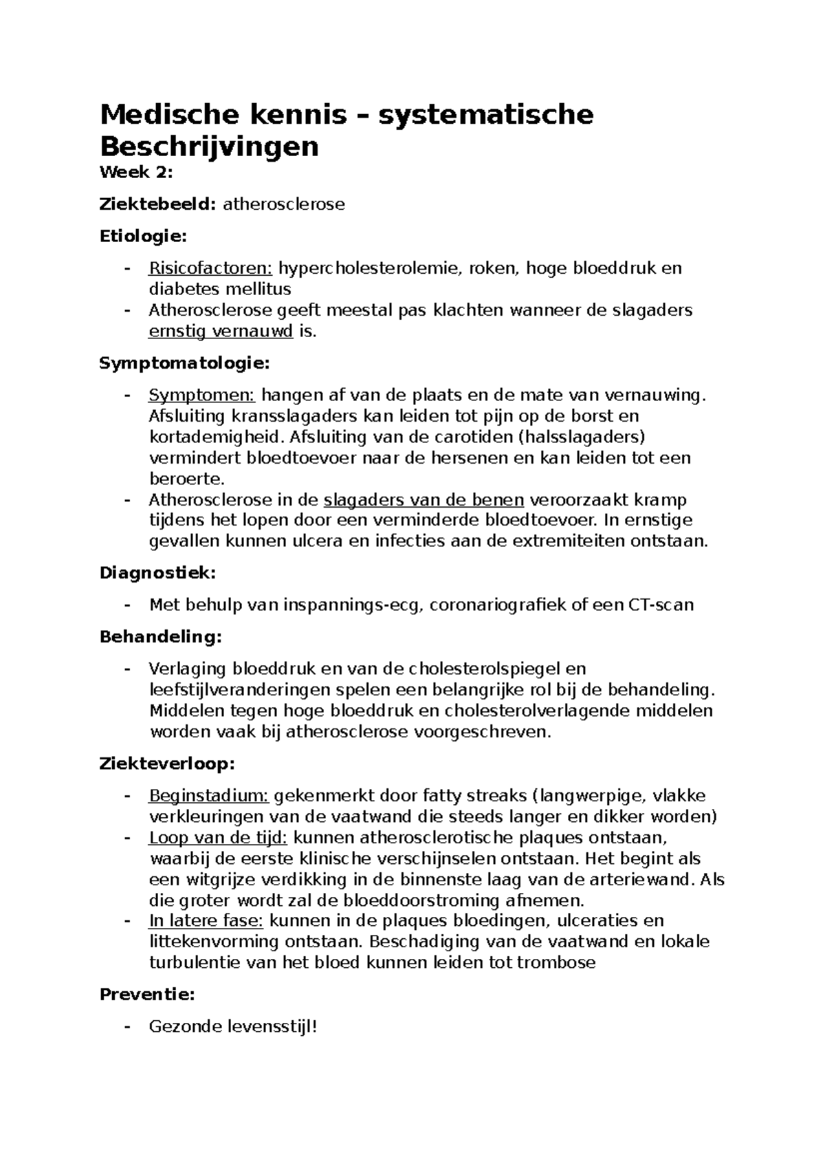 Medische Kennis - Systematische Ziektebeelden - Medische Kennis ...