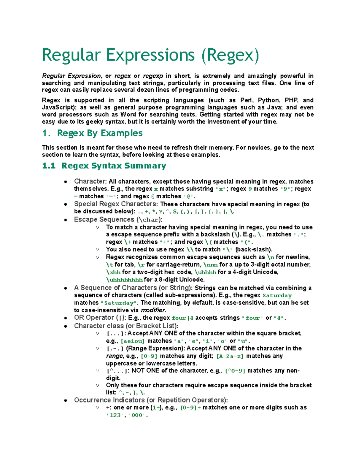 Java Programming Tutorial 32 - Regular Expressions (Regex) Regular ...