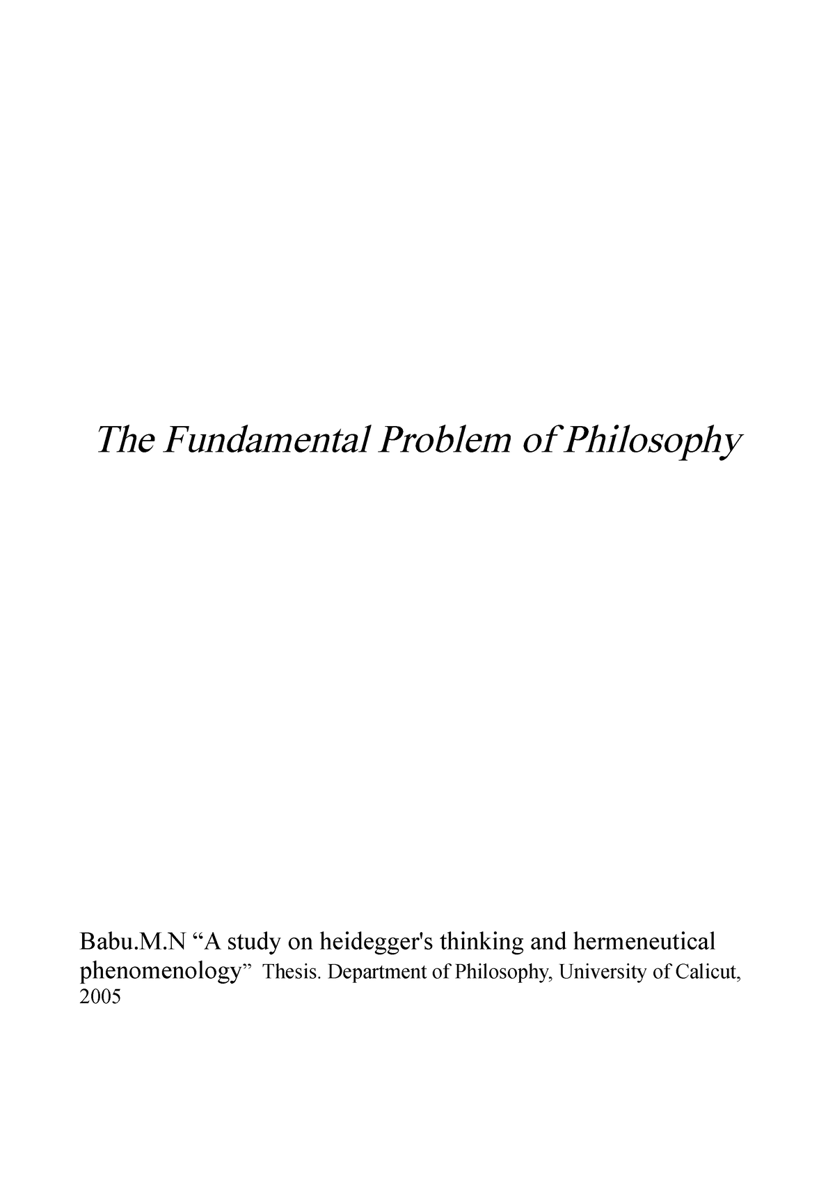 07 Chapter 1 - More Information About Book - The Fundamental Problem Of ...