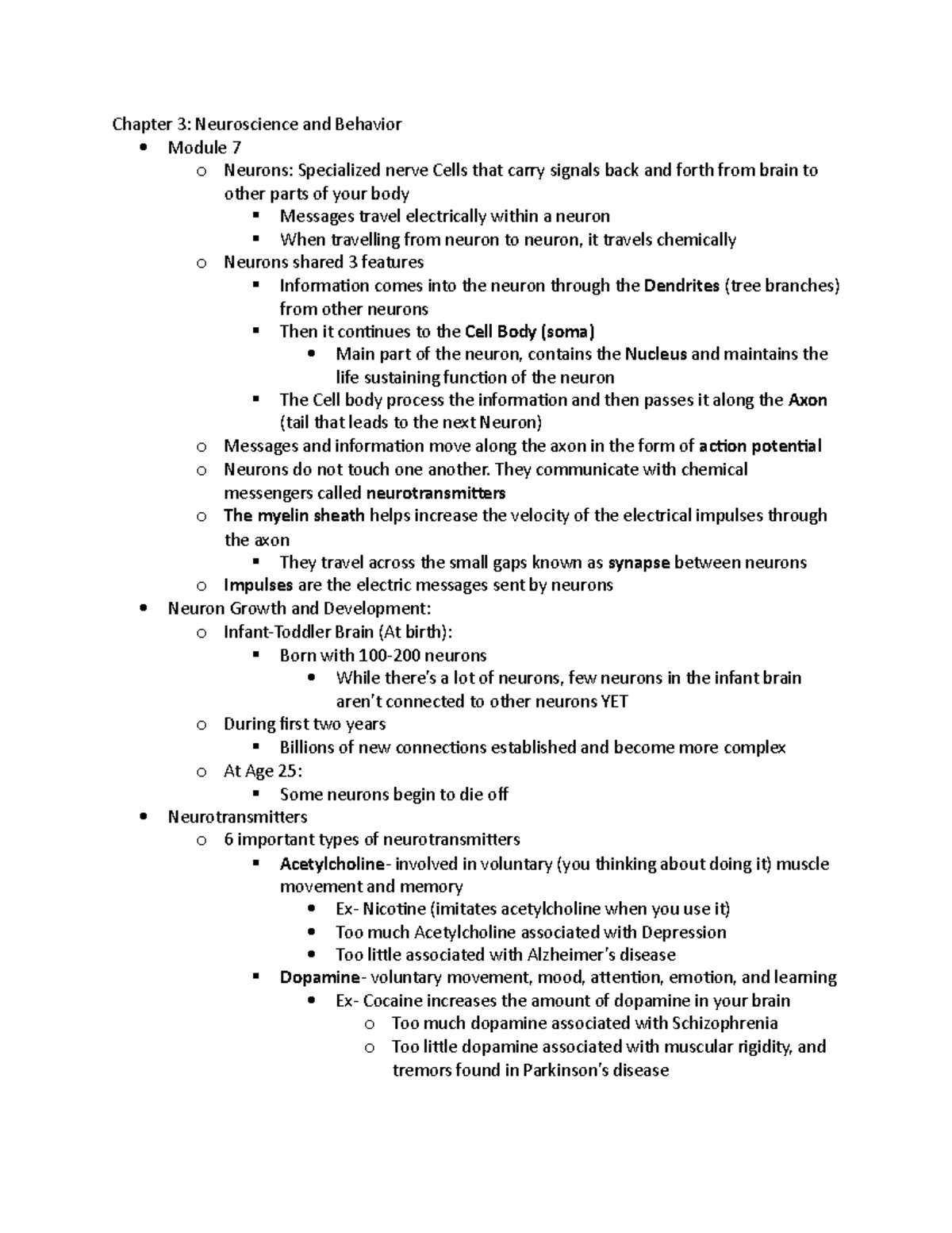 Chapter 3: Neuroscience And Behavior - Chapter 3: Neuroscience And ...