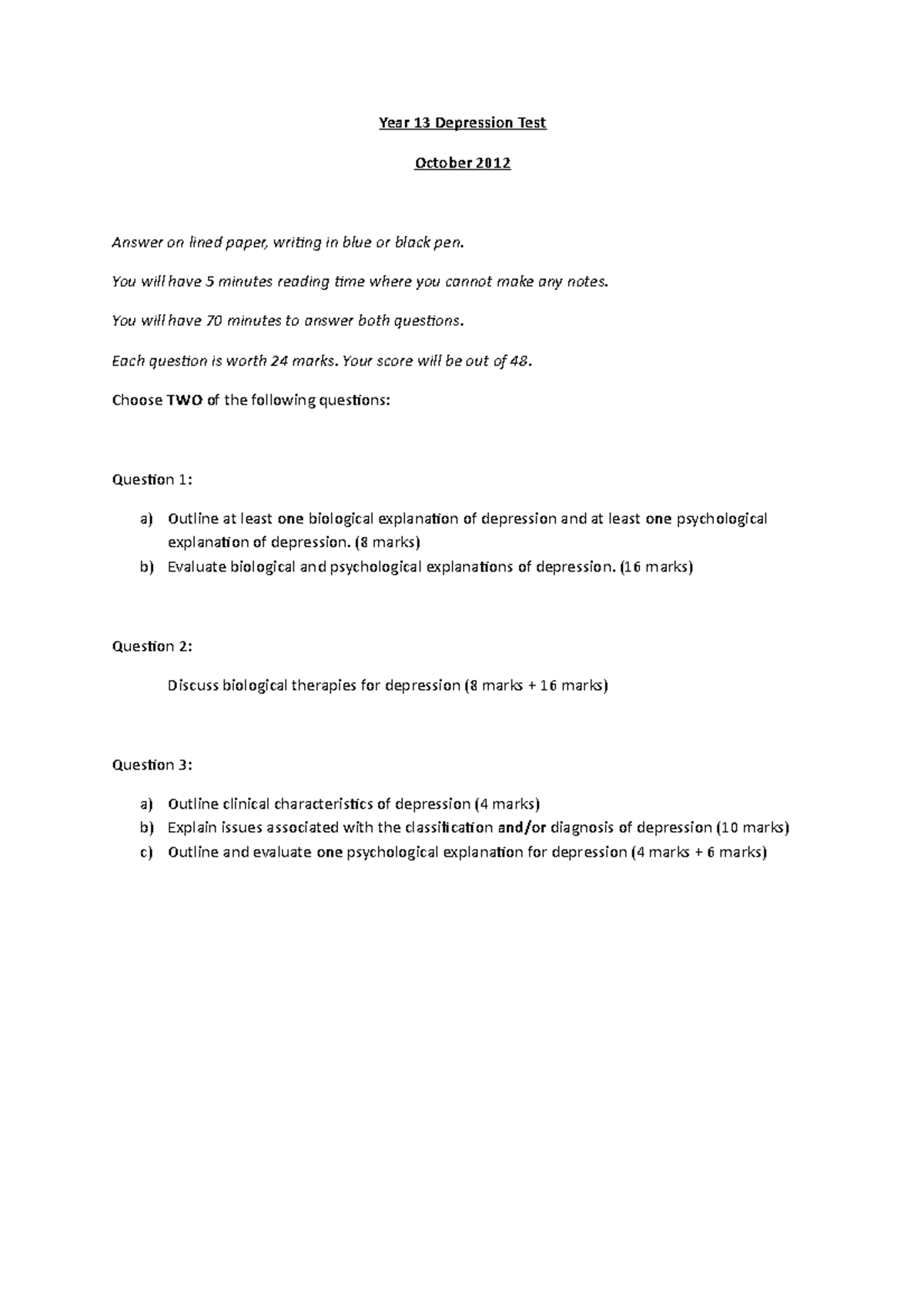 year-13-depression-test-4pahpisp-kcl-studocu