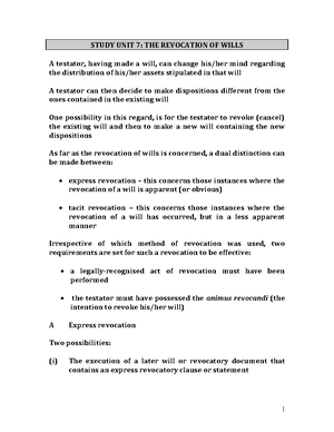 Study UNIT 5 - Lecture Notes 5 - STUDY UNIT 5: FORMALITIES FOR THE ...