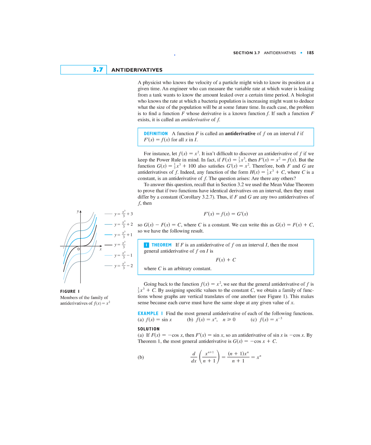 Math Work Ch - Math Lecture Notes - SECTION 3 ANTIDERIVATIVES 185 ...