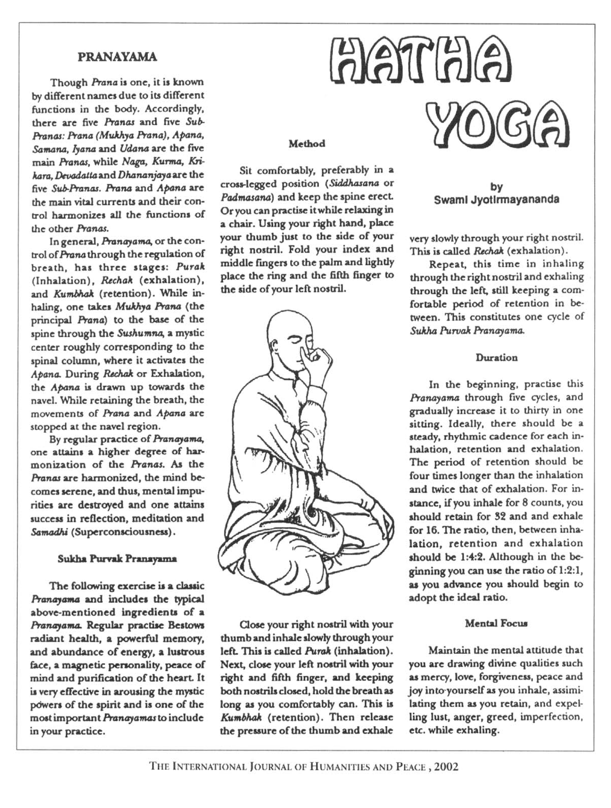 yoga assignment front page